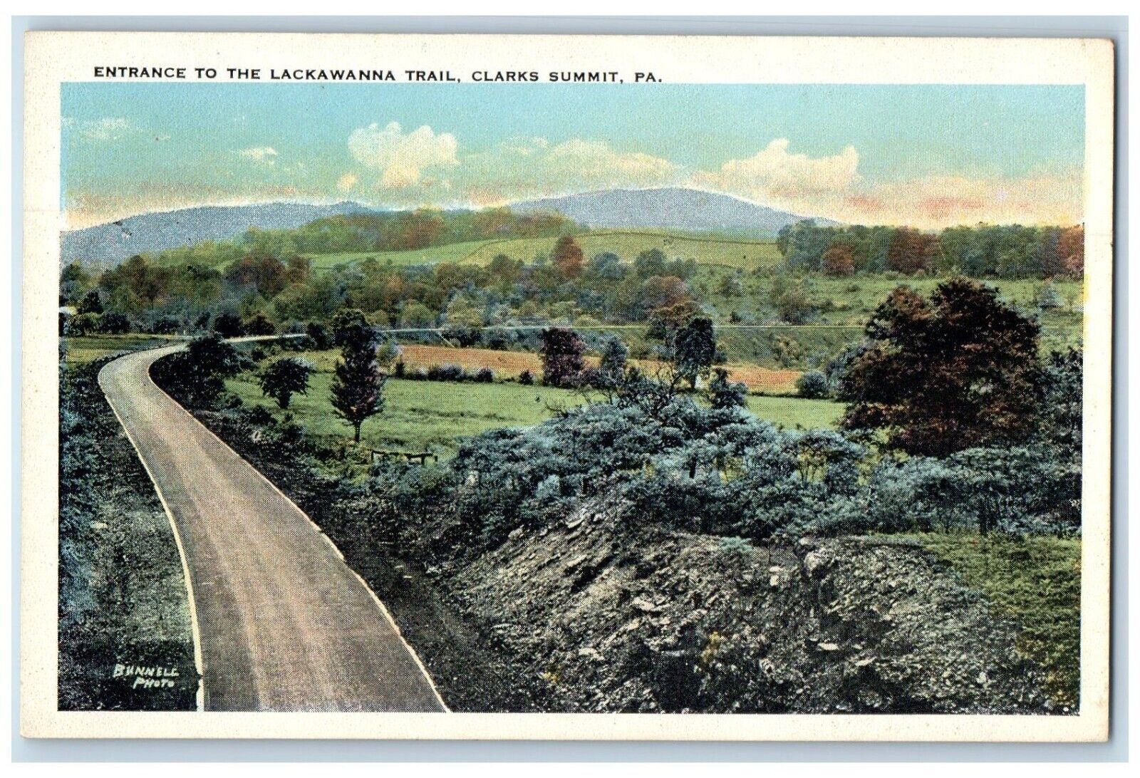 c1920\'s Entrance To The Lackawanna Trail Clarks Summit PA Vintage Postcard
