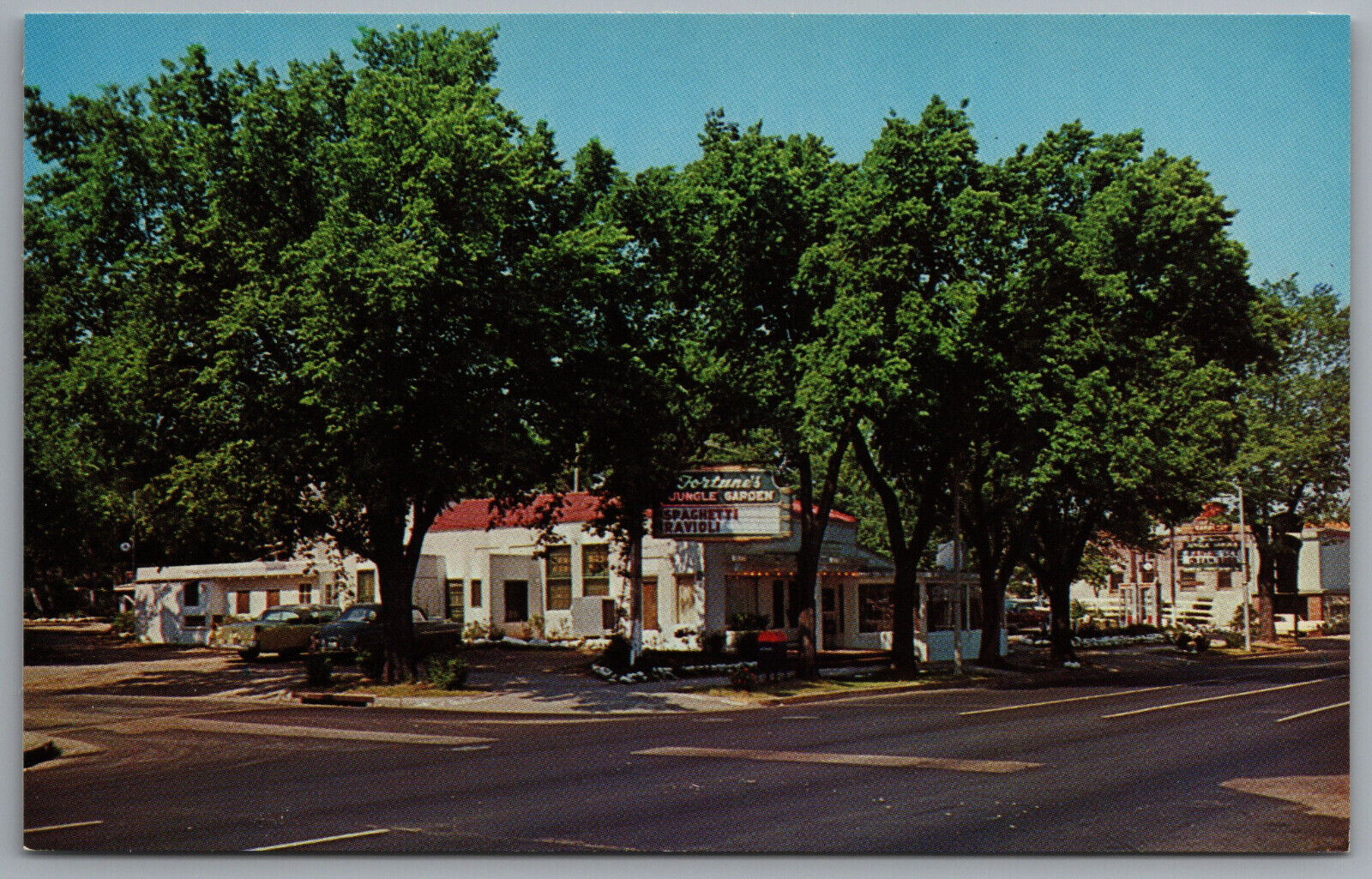 Memphis TN Fortune's Jungle Garden Restaurant c1960 Postcard