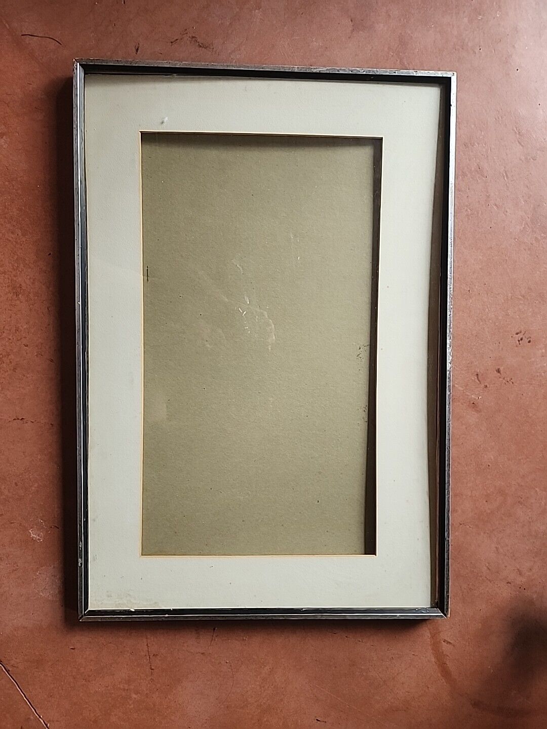 Antique MCM frame Shabby Chic For Mirror Or Painting Opening 18  X 26  1/2 