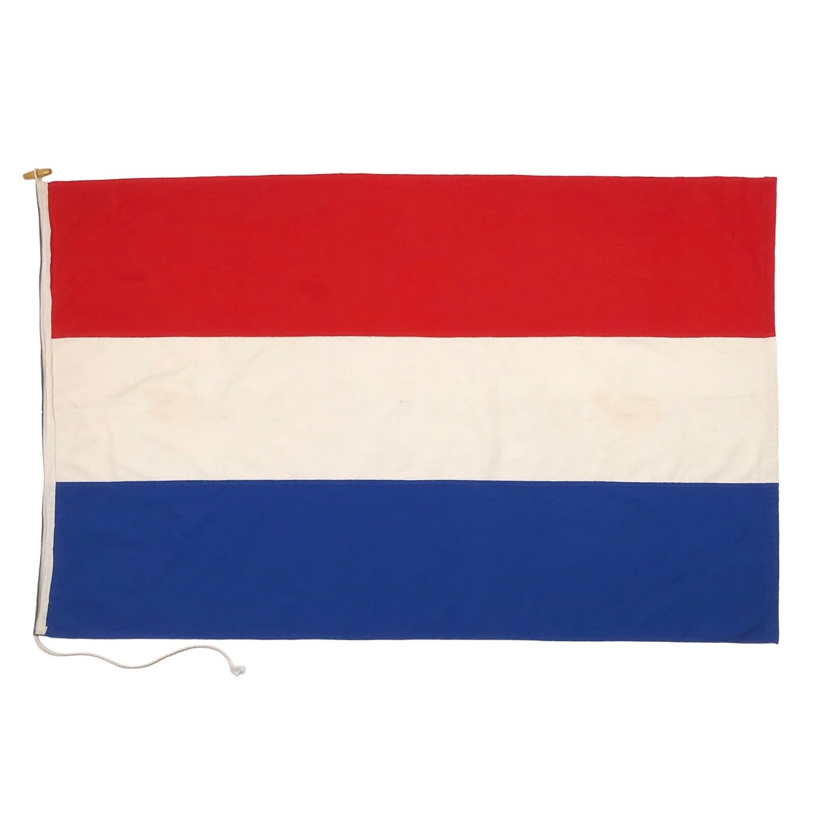 Vintage Sewn Cotton Flag Netherlands Dutch Holland Cloth Nautical Textile