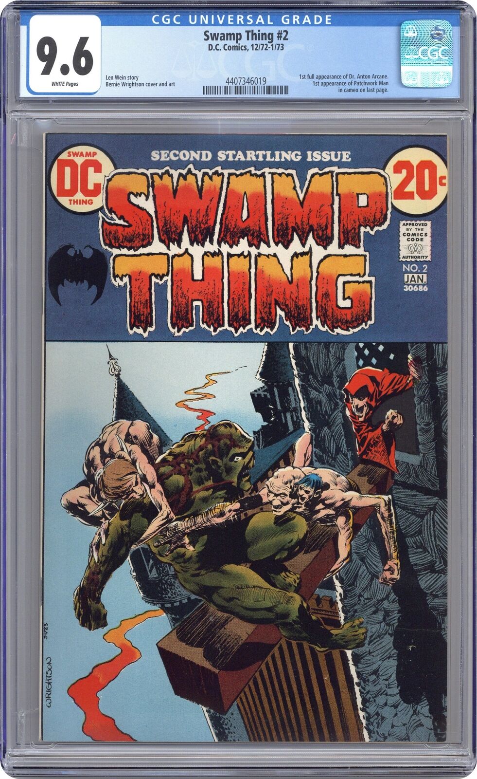Swamp Thing #2 CGC 9.6 1973 4407346019