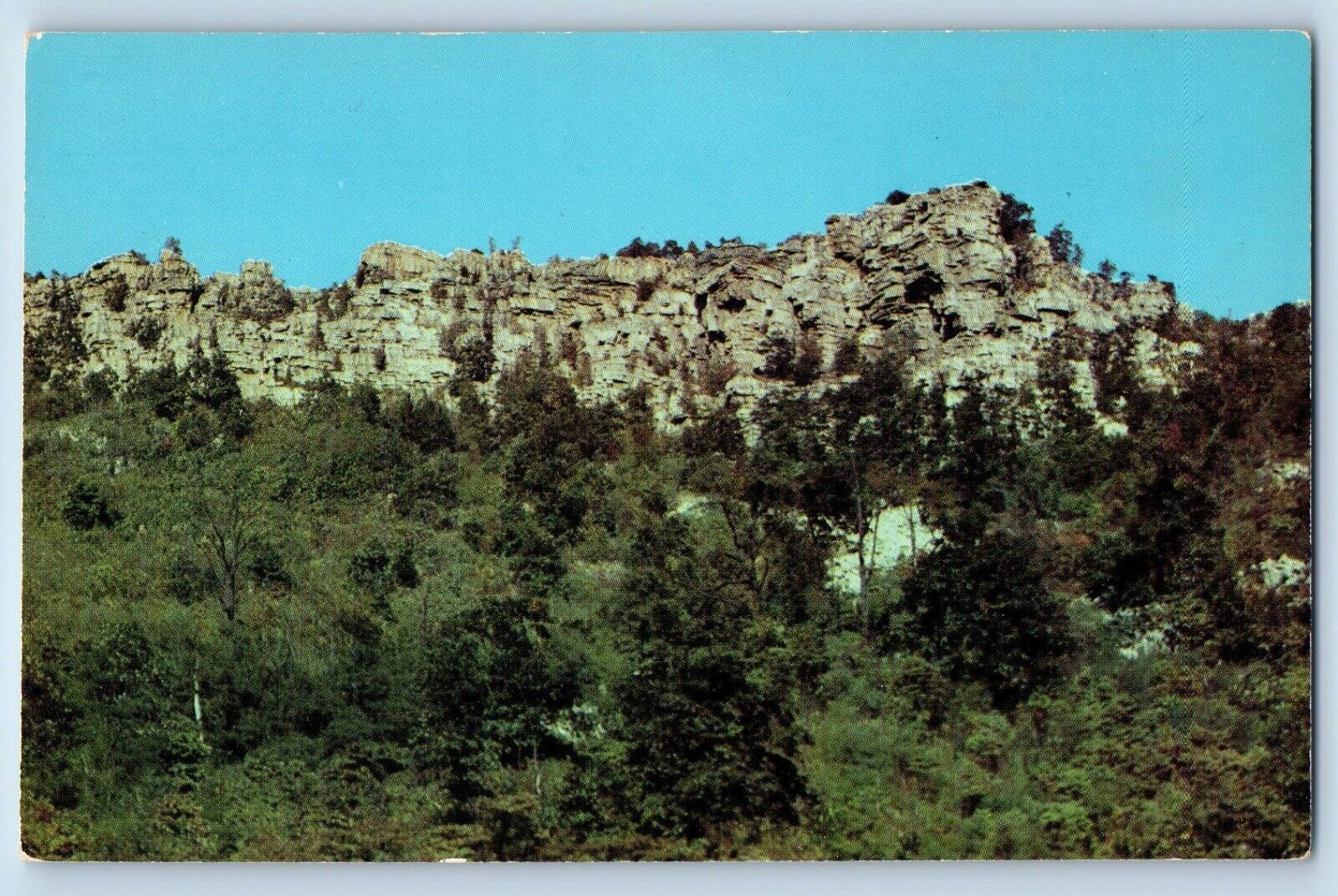 Cumberland Maryland MD Postcard Lover\'s Leap High Crag Rock Will\'s Creek c1960