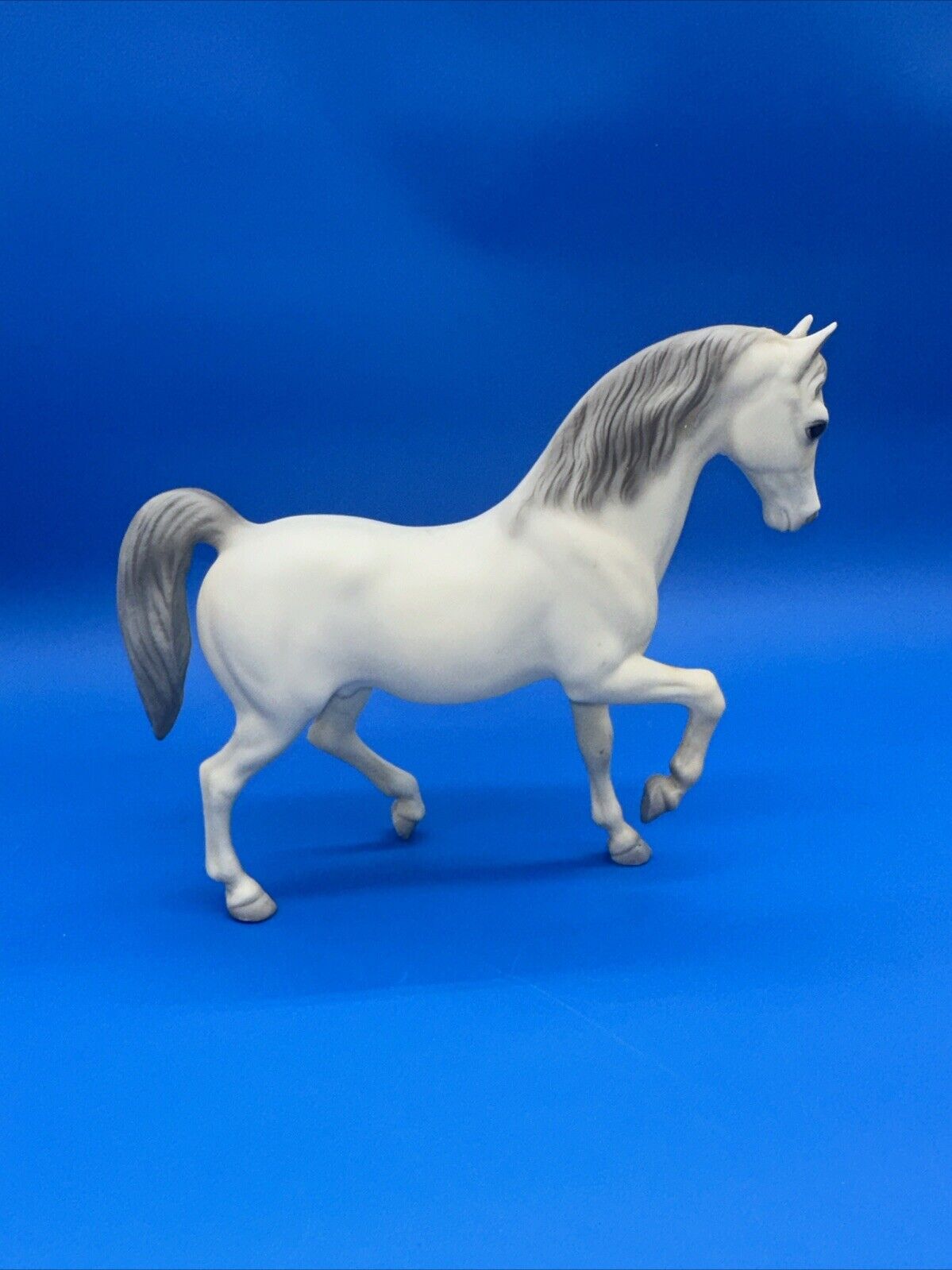 VTG Breyer Family Arabian Stallion Prince #7 Horse White Alabaster Grey 1960s