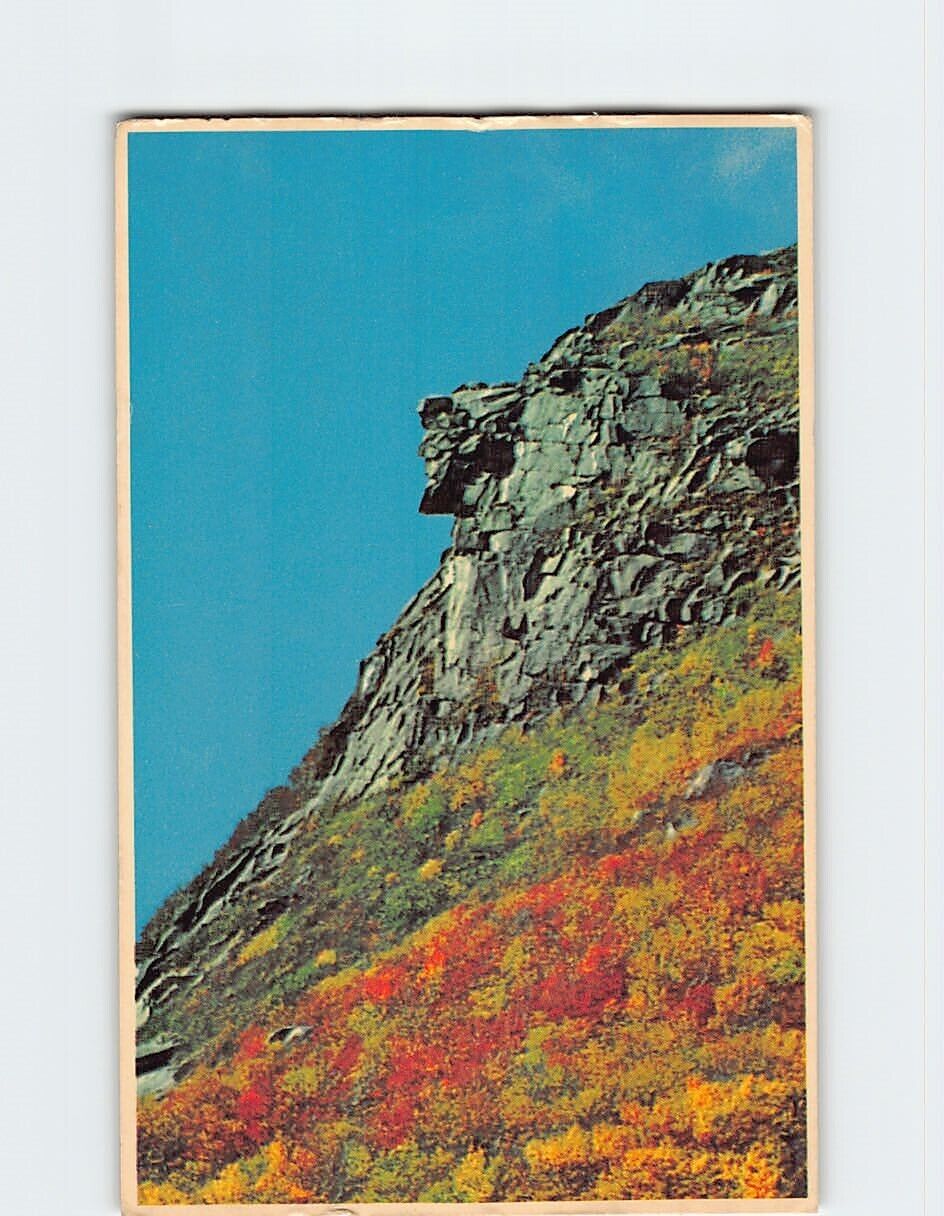 Postcard The Great Stone Face in Franconia Notch New Hampshire USA