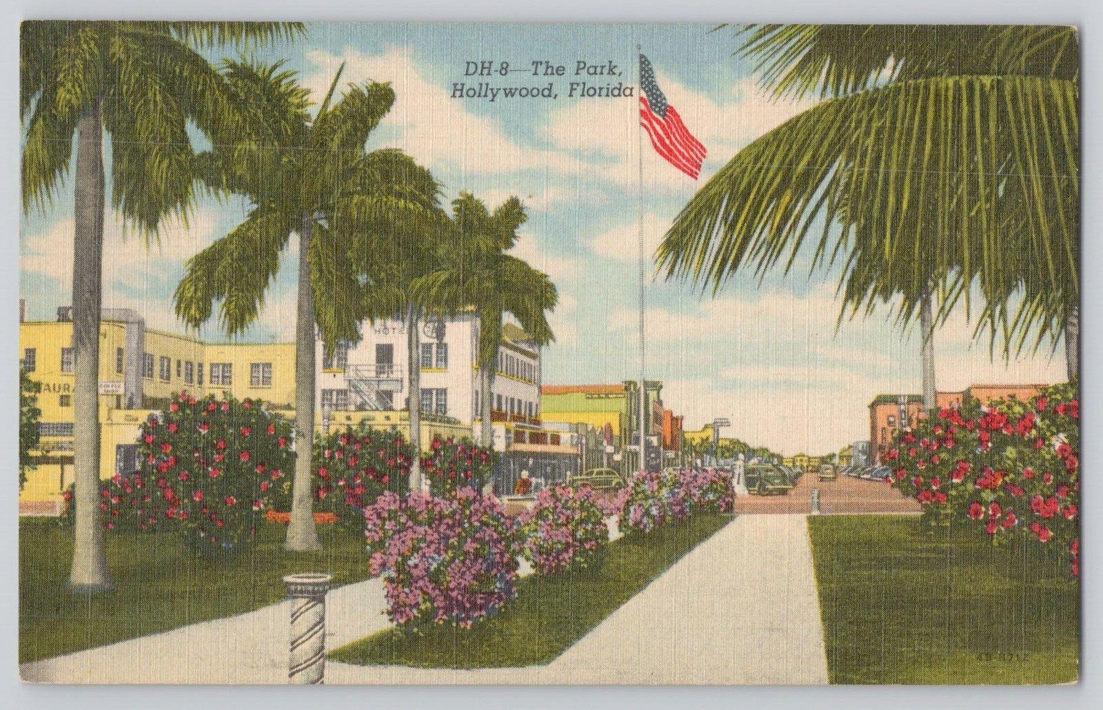Postcard The Park, Holywood, Florida