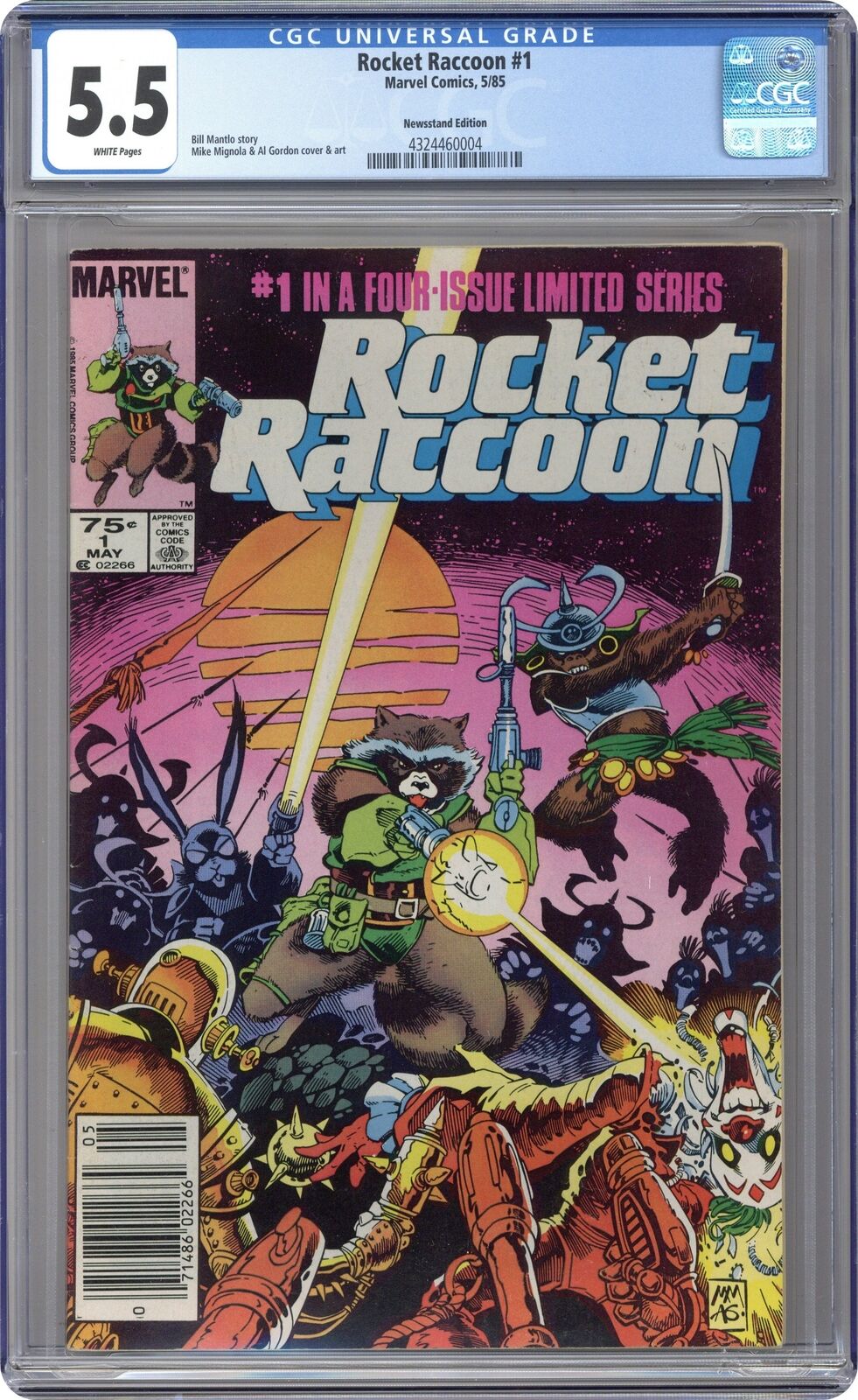 Rocket Raccoon #1 CGC 5.5 Newsstand 1985 4324460004