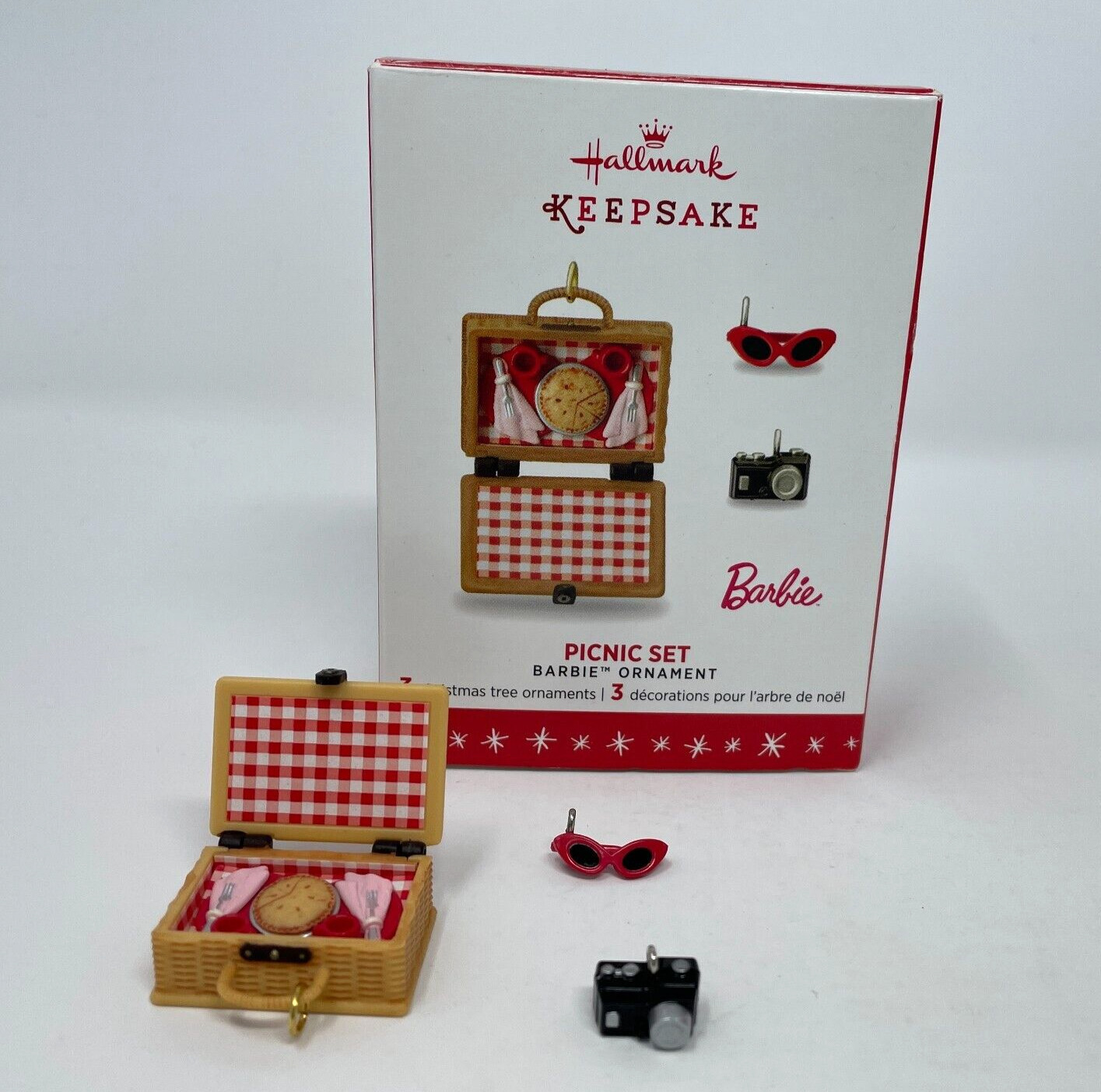 Barbie Picnic Set Ornament 2016 Hallmark Keepsake Miniatures Limited Edition IOB