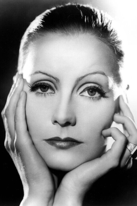 GRETA GARBO 24x36 inch Poster HANDS TO FACE BEAUTIFUL