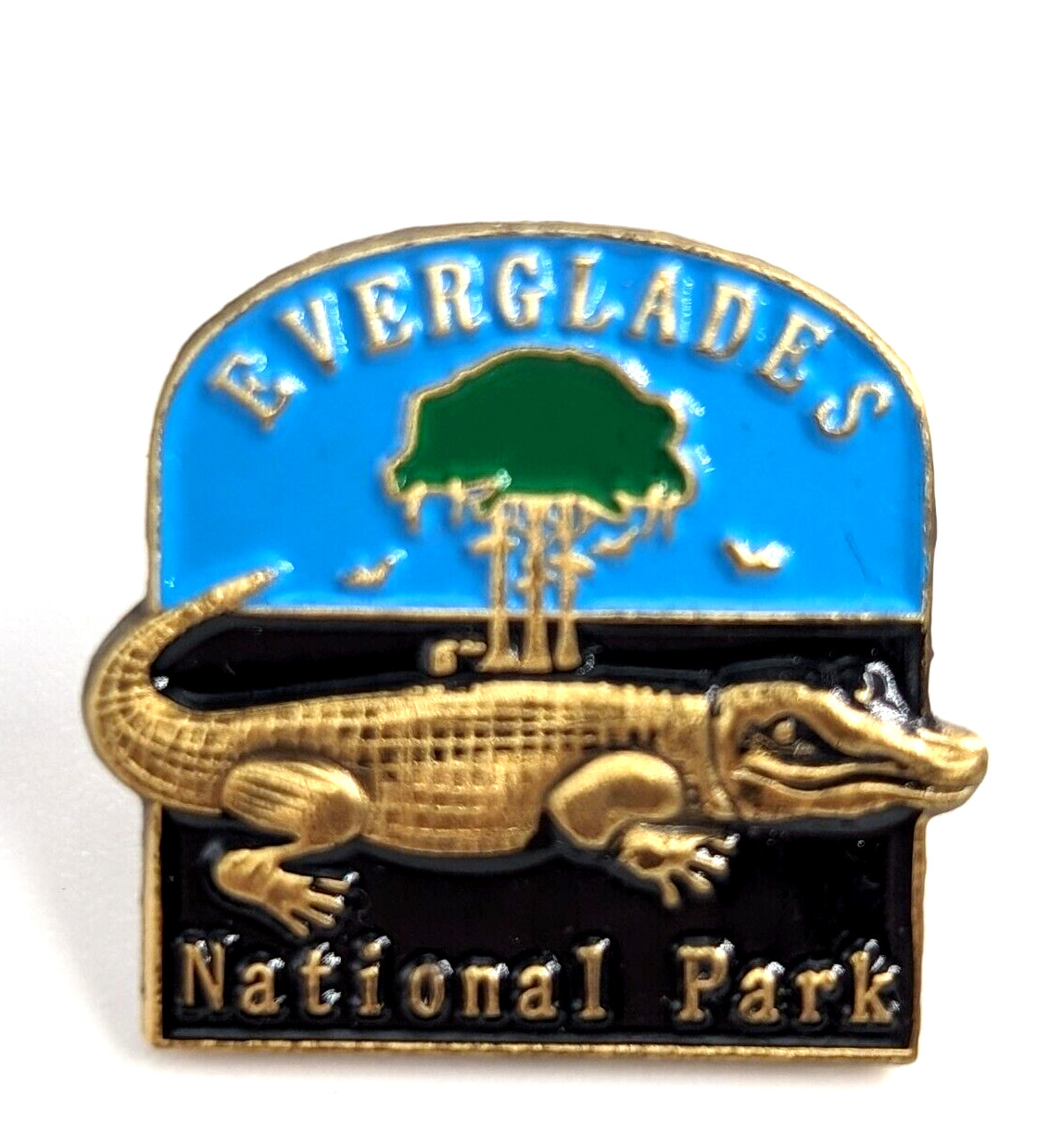Everglades National Park Florida Gator American Alligator Enamel Pin Souvenir