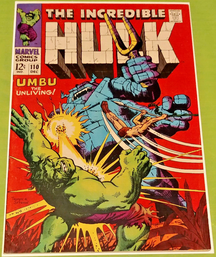 The Incredible Hulk #110 1st Appearance of Umbu the Unliving Marvel 1968