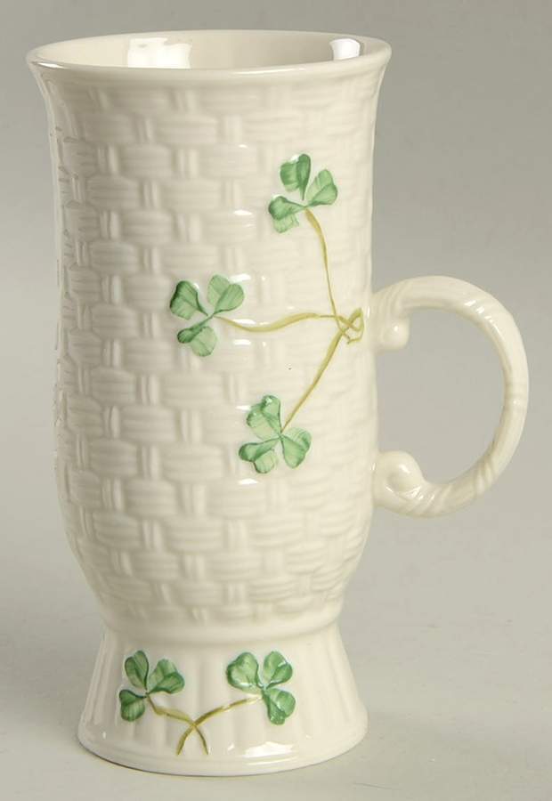Belleek Pottery  Shamrock Irish Coffee Mug 11268238