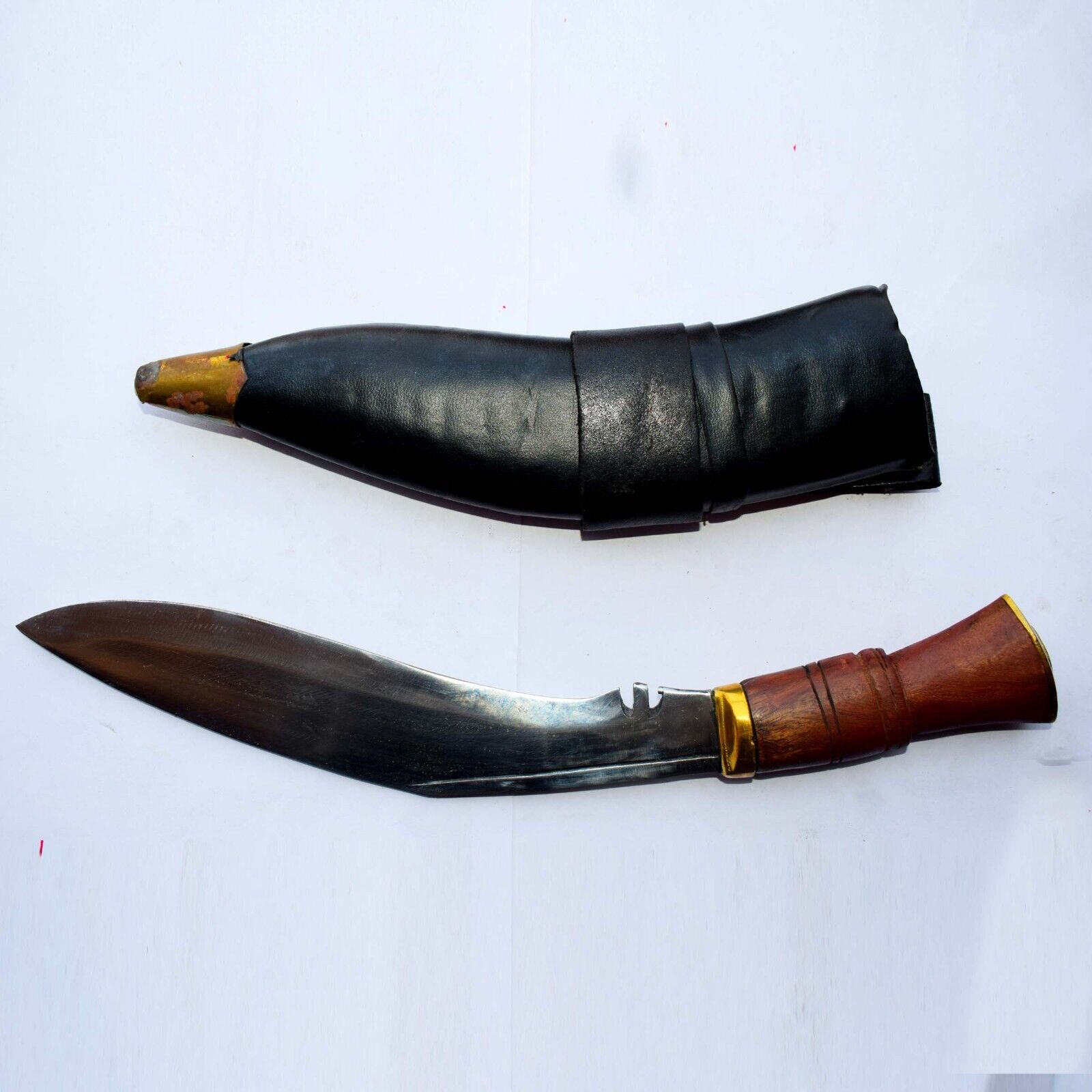 Handcrafted Modern Reproduction Khukri Knife Dagger with Leather Grips - Artisan