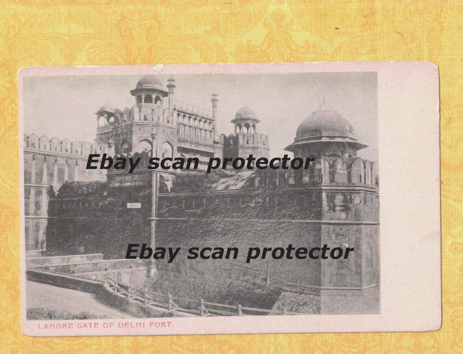 X India Delhi 1908-14 vintage postcard LAHORE GATE OF DELHI FORT