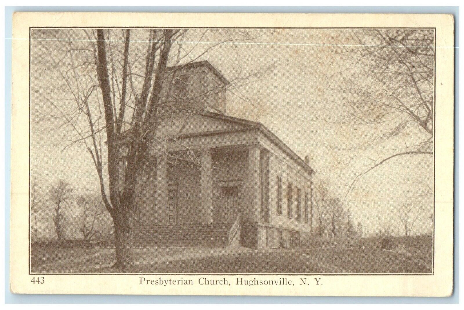c1910's Presbyterian Church Exterior Building Hughsonville New York NY Postcard