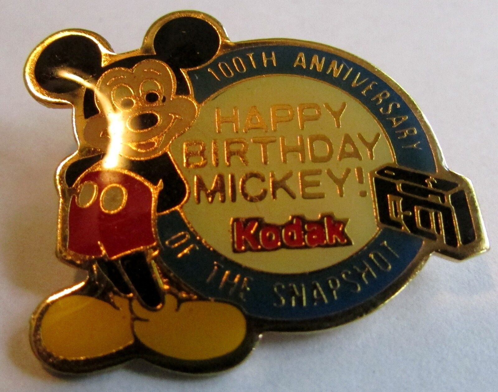 Disney Mickey Mouse Kodak 100th Anniversary of the Snapshot Pin