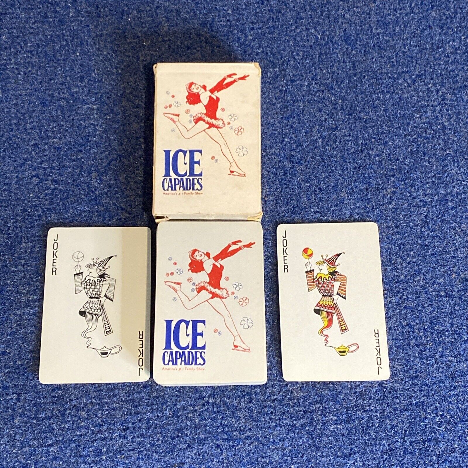 Vintage Ice Capades Playing Cards  52 + 2 Jokers