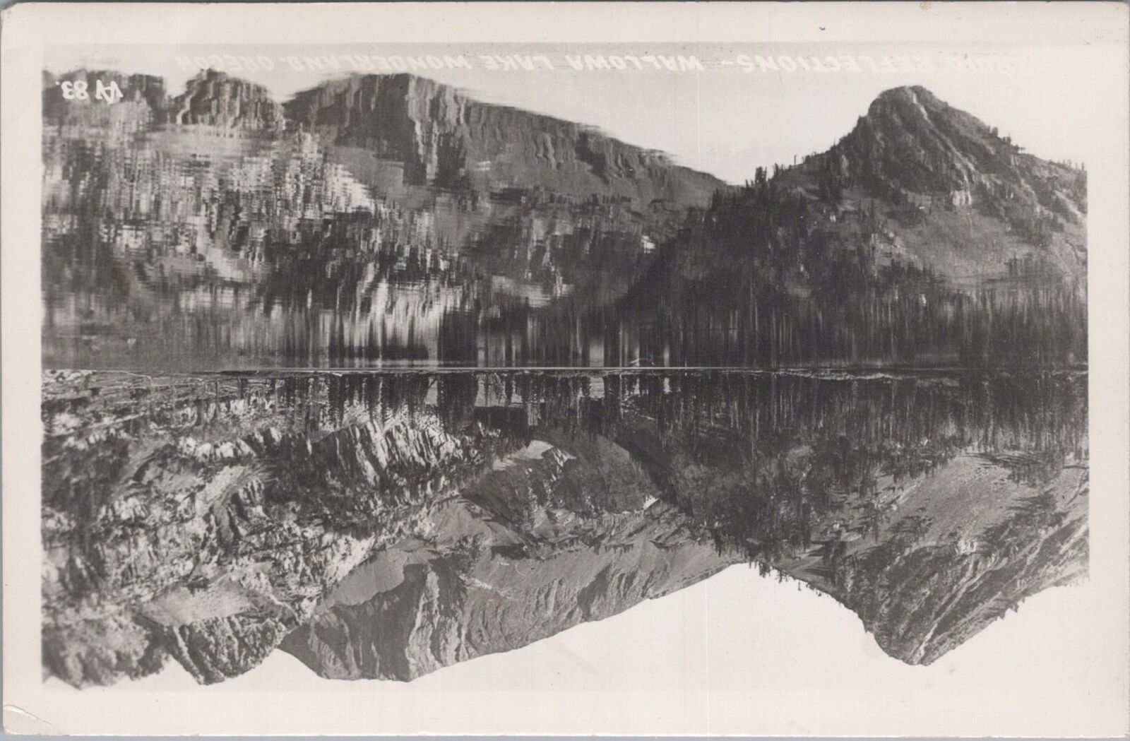 RPPC Postcard Wallowa Lake Lodge Wallowa Lake OR 