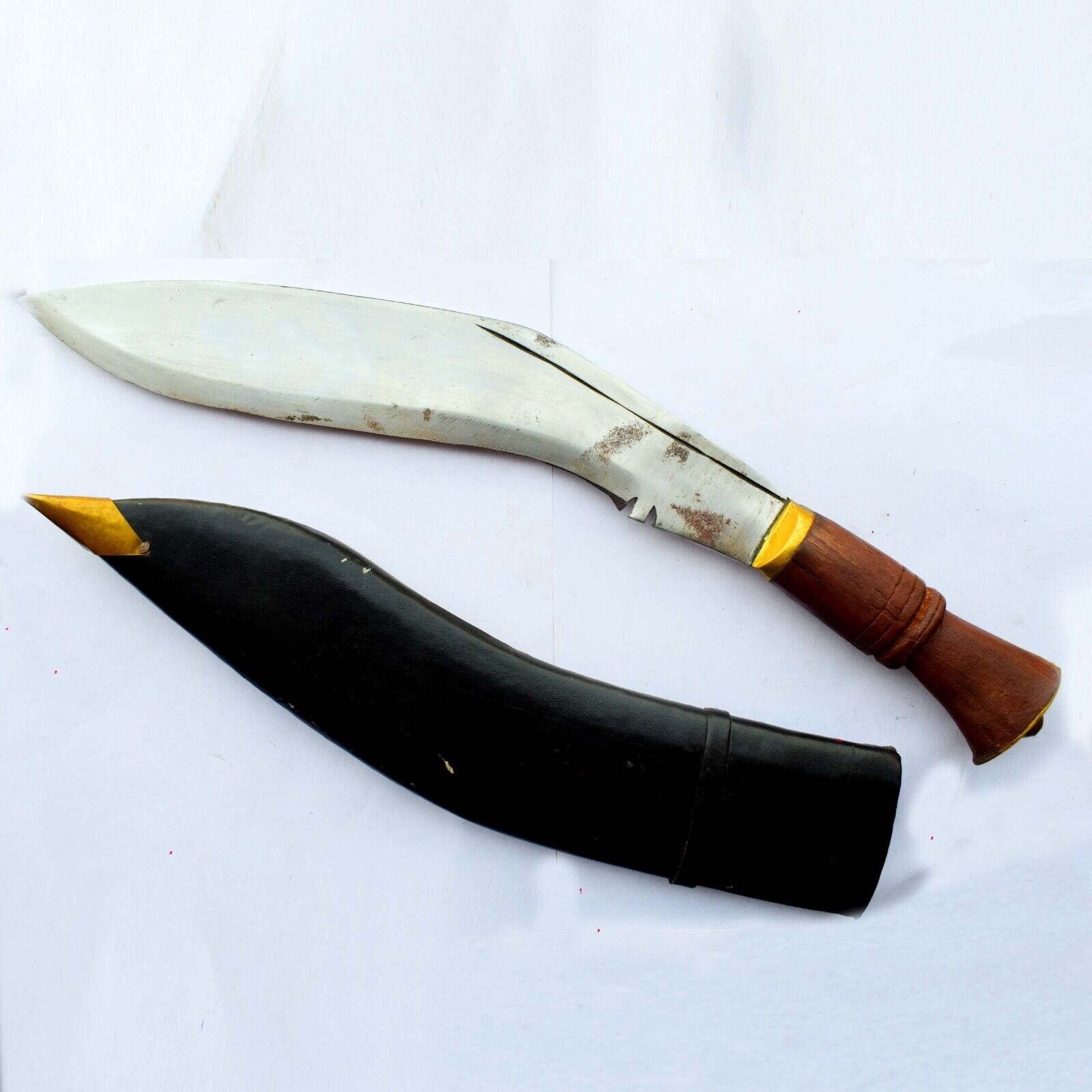 Handcrafted Modern Reproduction Khukri Knife Dagger 17 Inches with Leather Grips