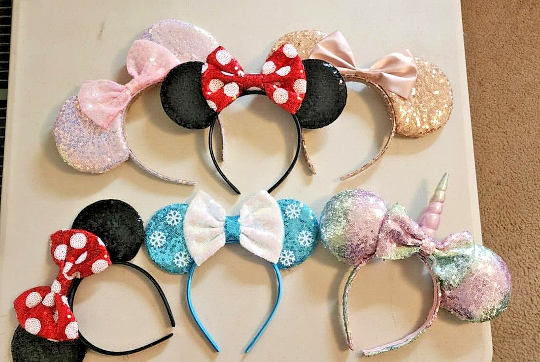 Lot of 6 Minnie Mouse Ears Headband