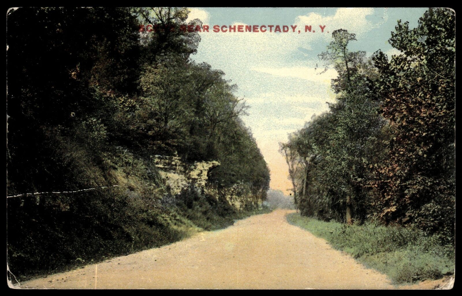 1930 Postard Scene Near Schenectady New York Postcard UnP #1
