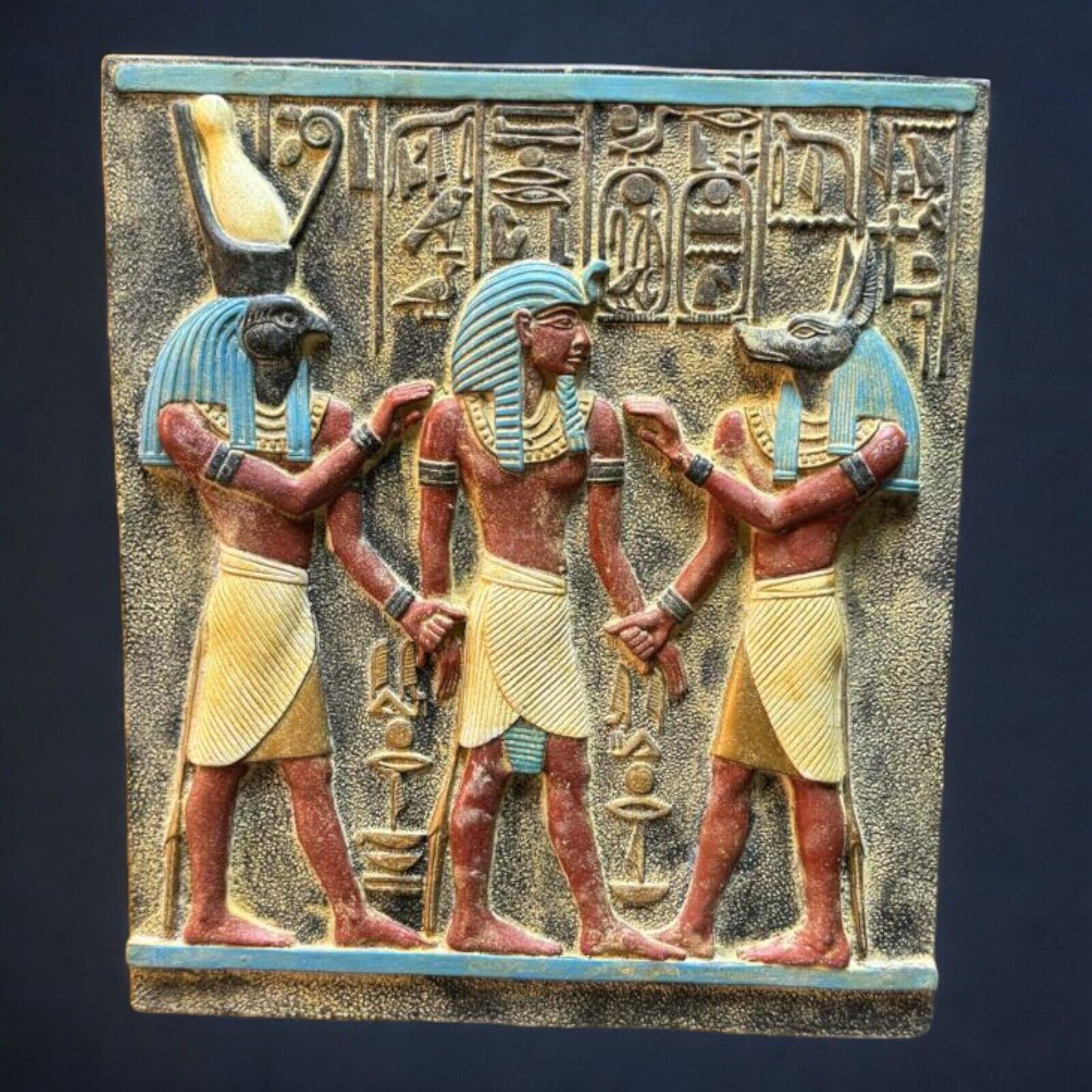 Rare Ancient Antiques Egyptian Anubis palette God Of The Underworld Egyptian BC