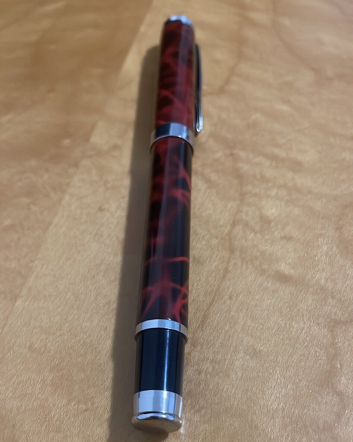 MONTBLANC - Ballpoint/Rollerball Pen (Red & Black Pattern)