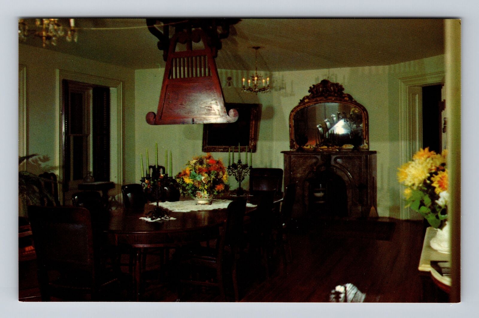 Natchez MS-Mississippi, Longwood Dining Room, Advertising Vintage Postcard
