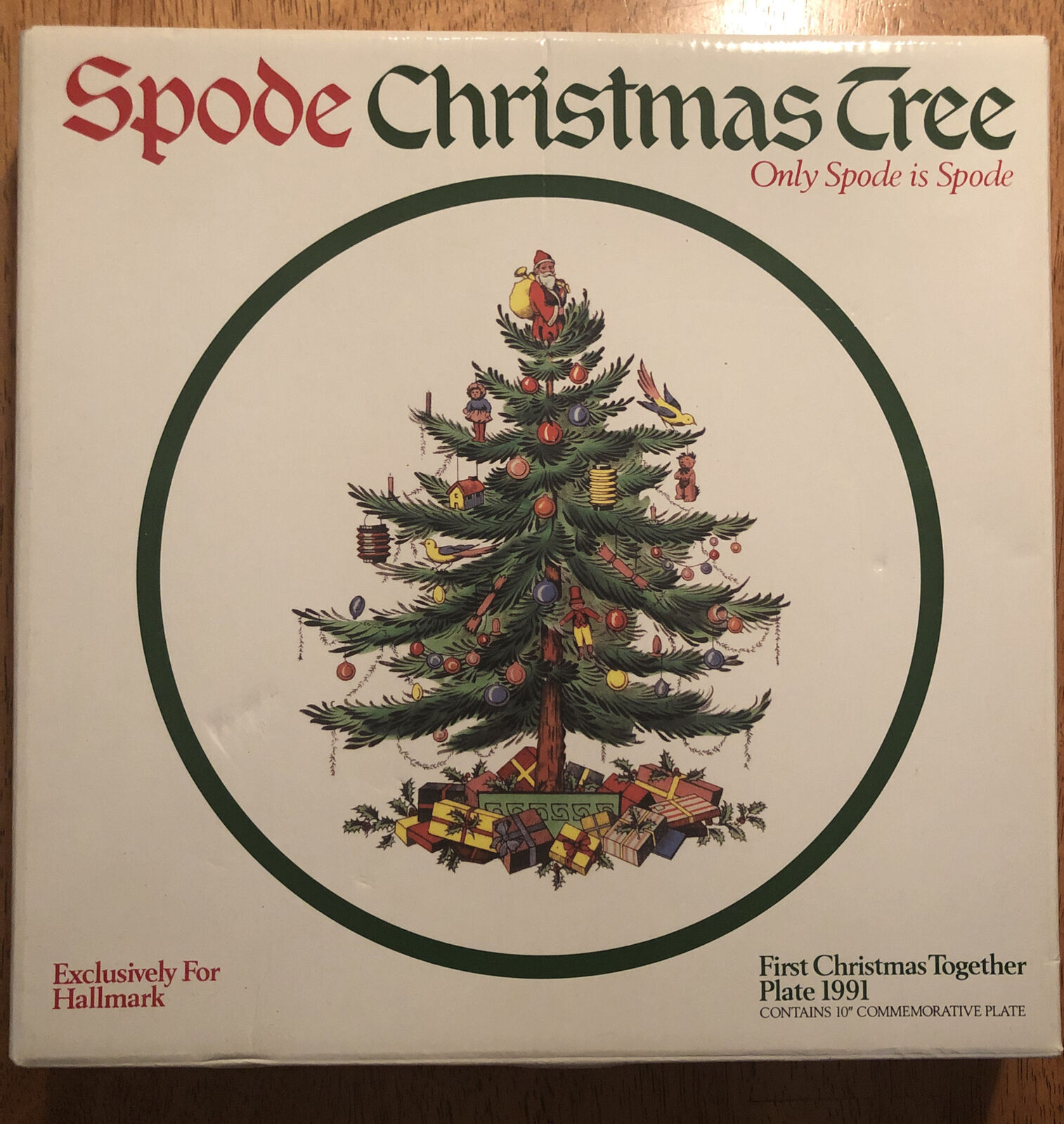 Vintage 1991 Spode Christmas Tree First Christmas Together By Hallmark