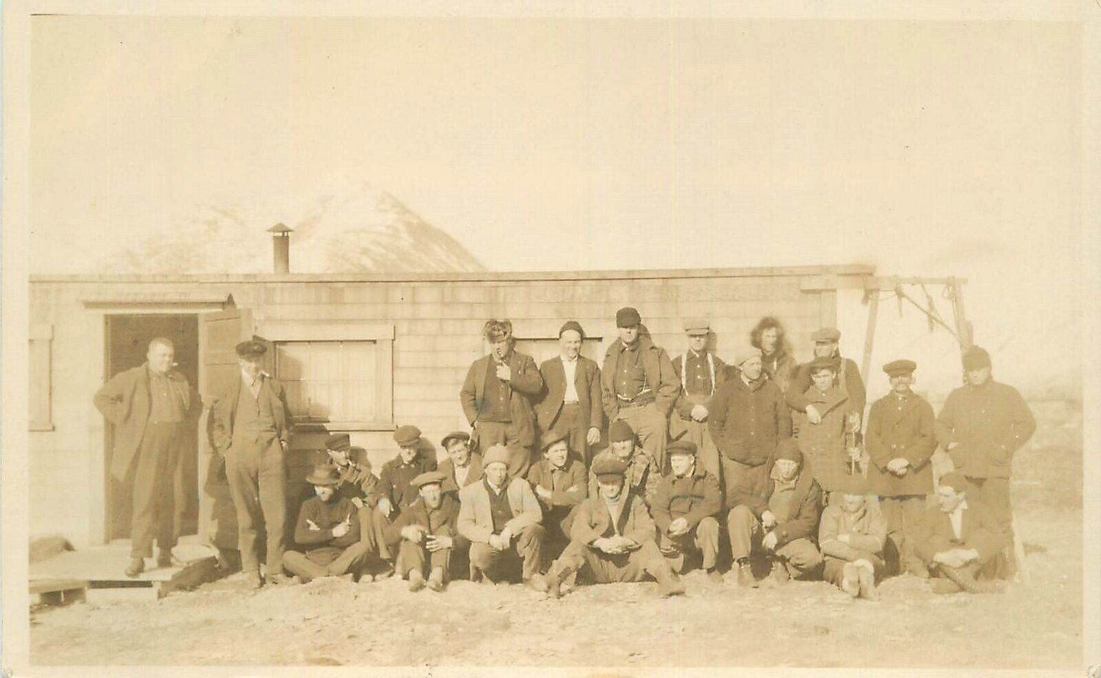 Postcard C-1910 Occupation work Crew group RPPC 23-6625