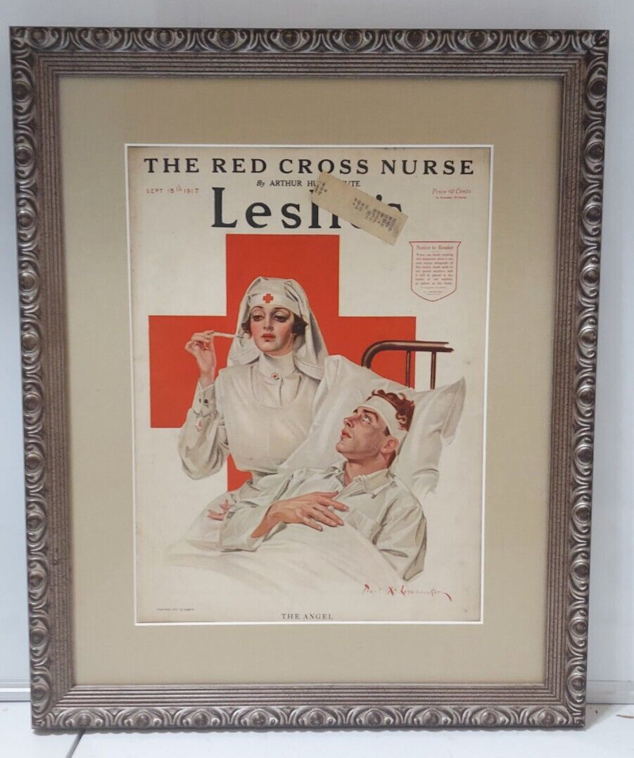 Leslie's Magazine WWI The Red Cross Nurse 