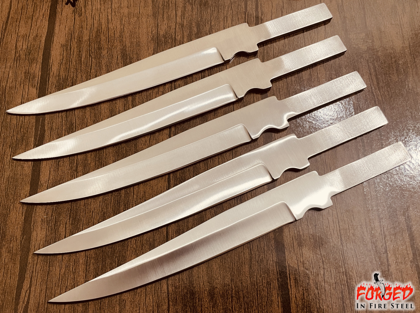 LOT OF 5PCS HUNTING KNIFE BLANK BLADES JAPANESE STAINLESS STEEL CAMPING HIKING
