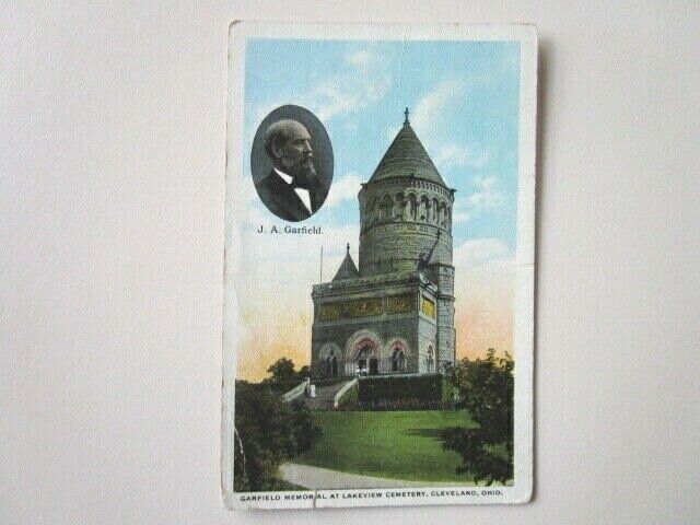 Postcard Cleveland Ohio c.1915-1930 Garfield Memorial At Lakeview Cemetery A-63