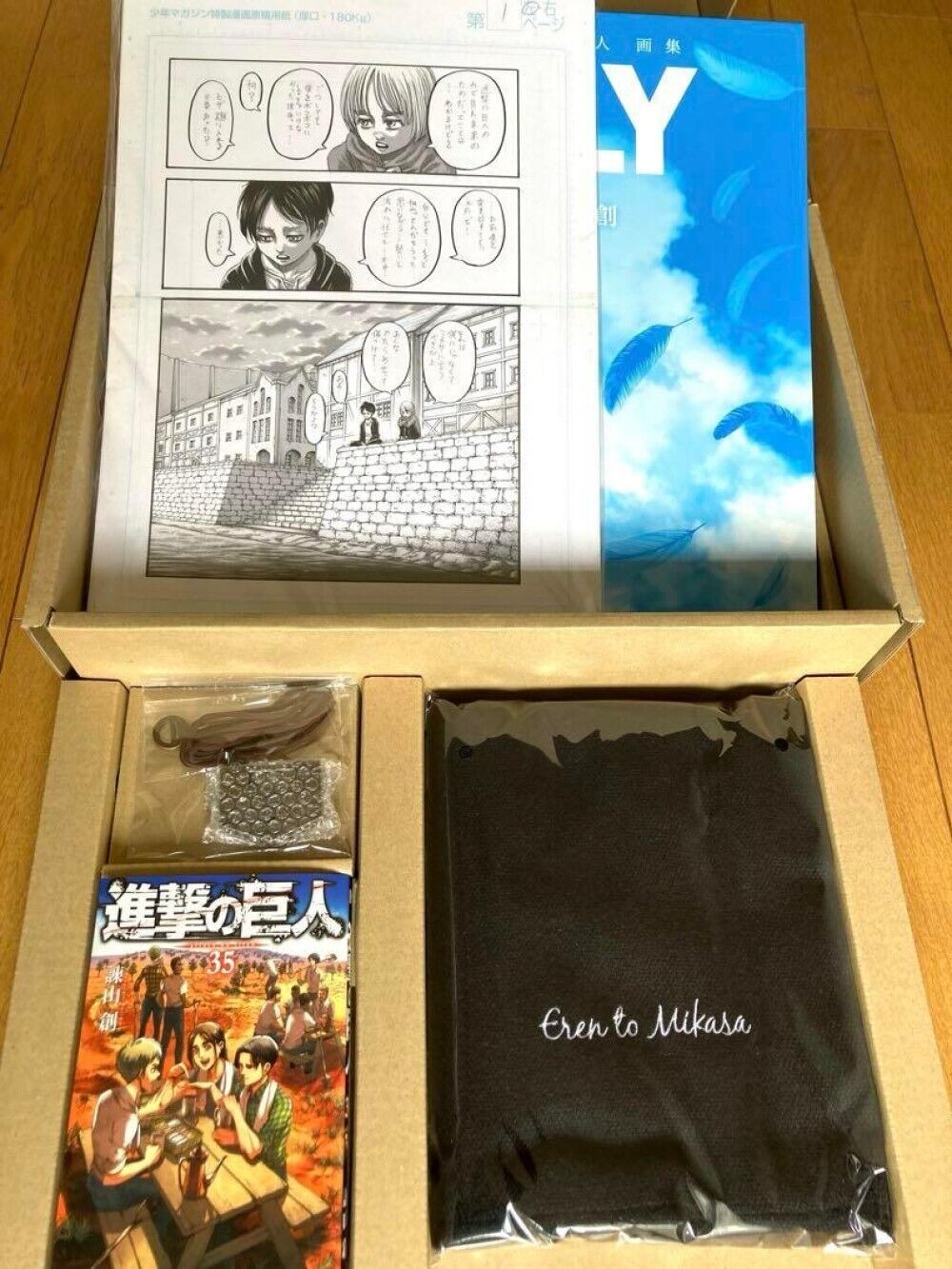 Attack On Titan Artbook AOT FLY Complete Set Japanese With Box Limited To Japan