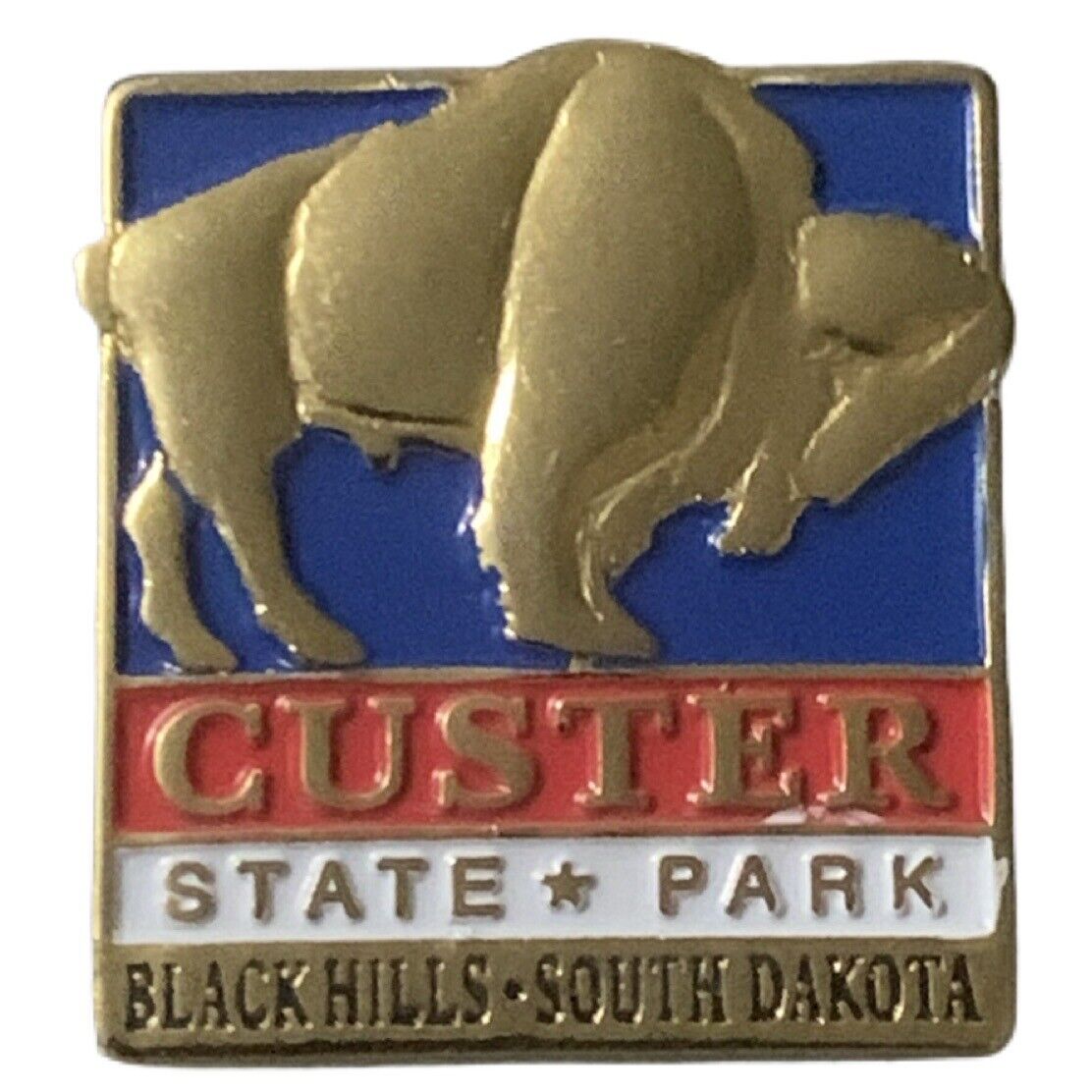 Custer State Park Black Hills South Dakota Bison Travel Souvenir Pin