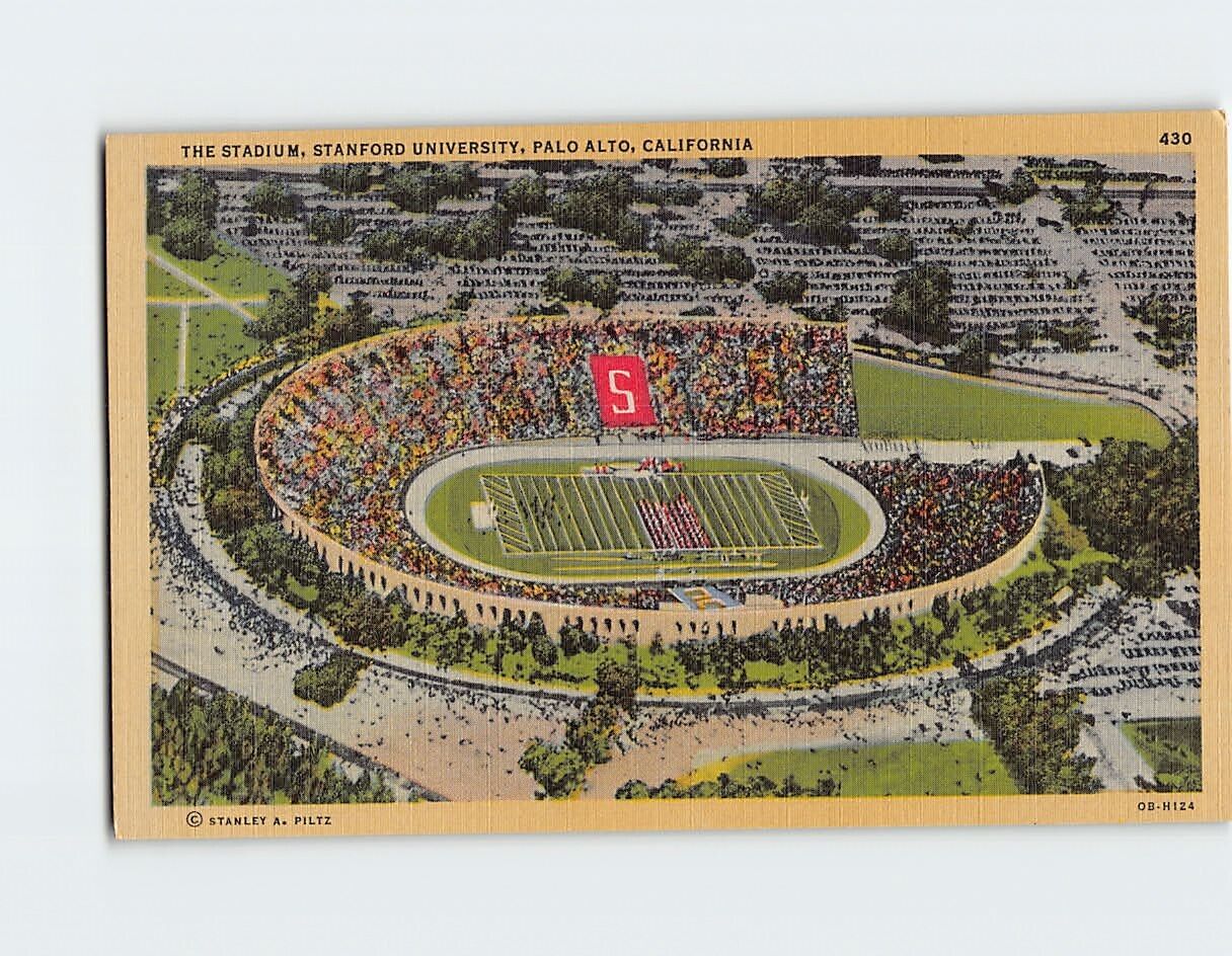 Postcard The Stadium Stanford University Palo Alto California USA