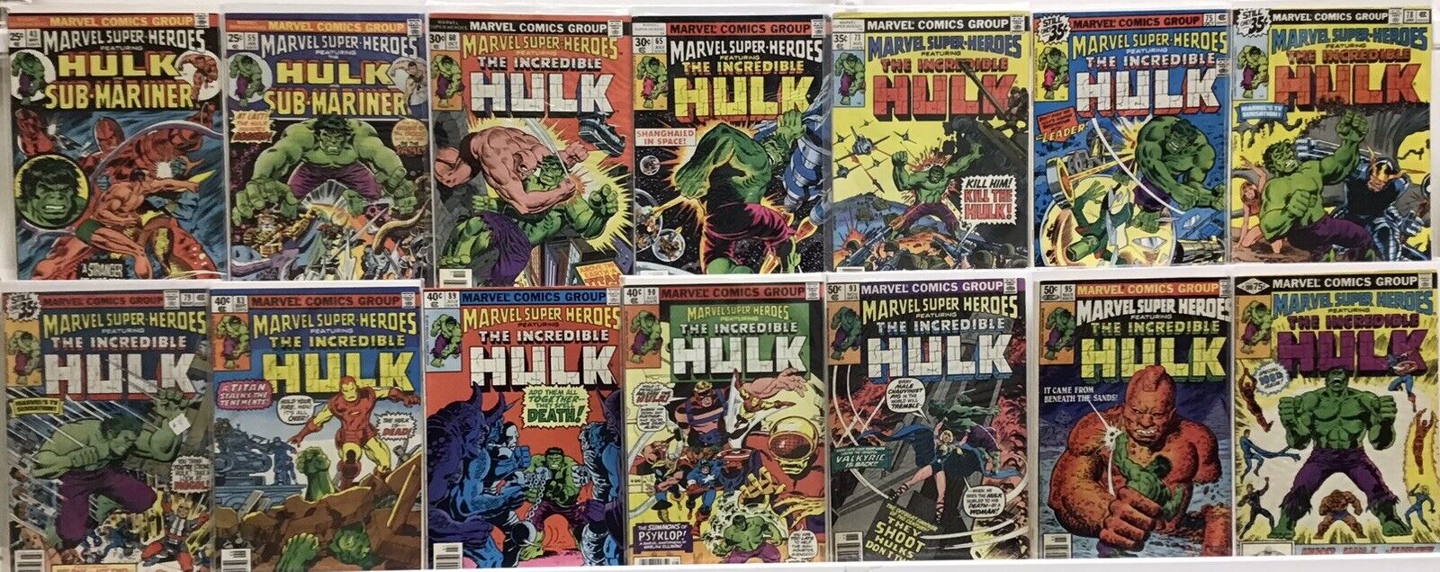 Marvel Super Heroes - Hulk Sub-Mariner, The Incredible Hulk - Lot Of 14