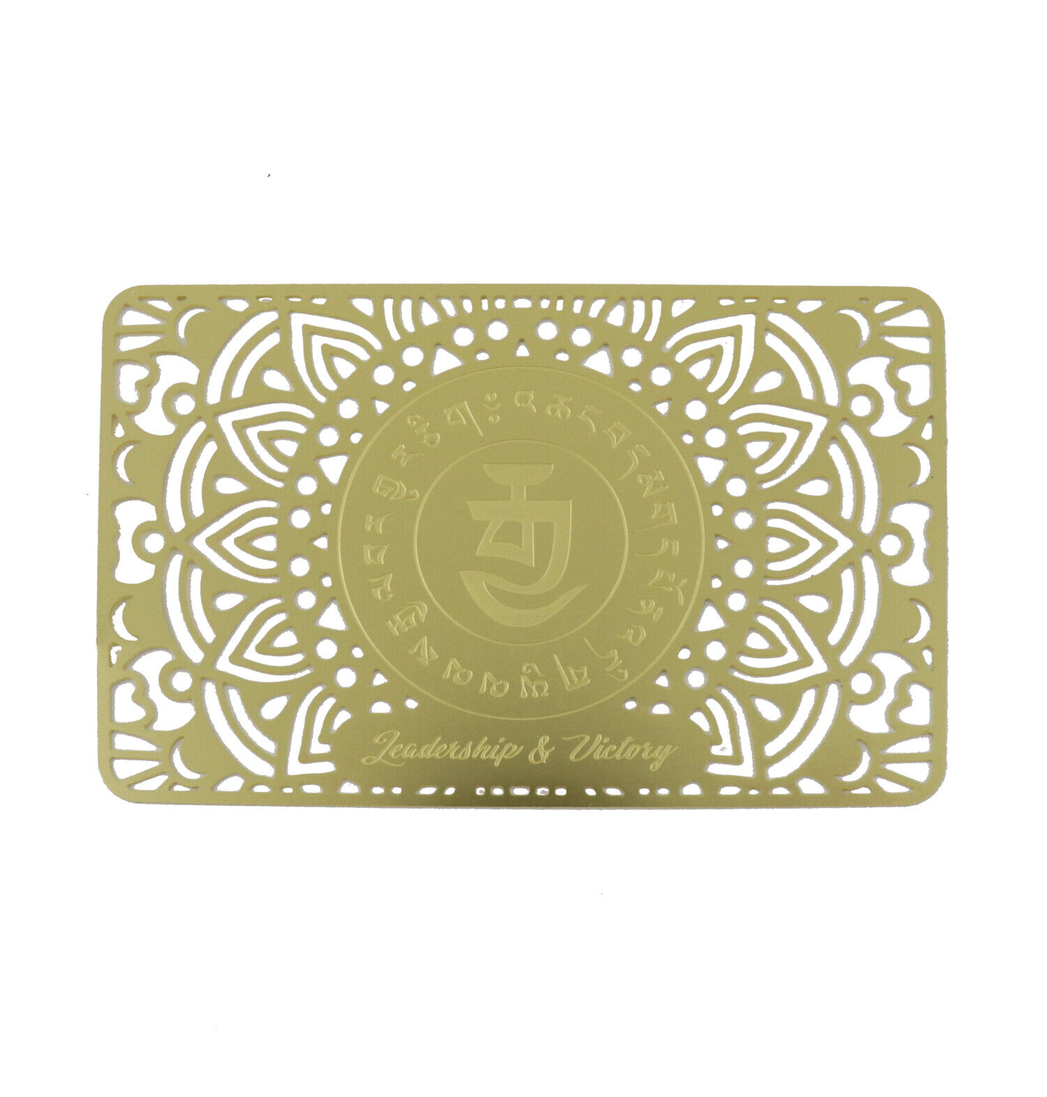 Feng Shui Leadership and Victory Talisman on Gold Card