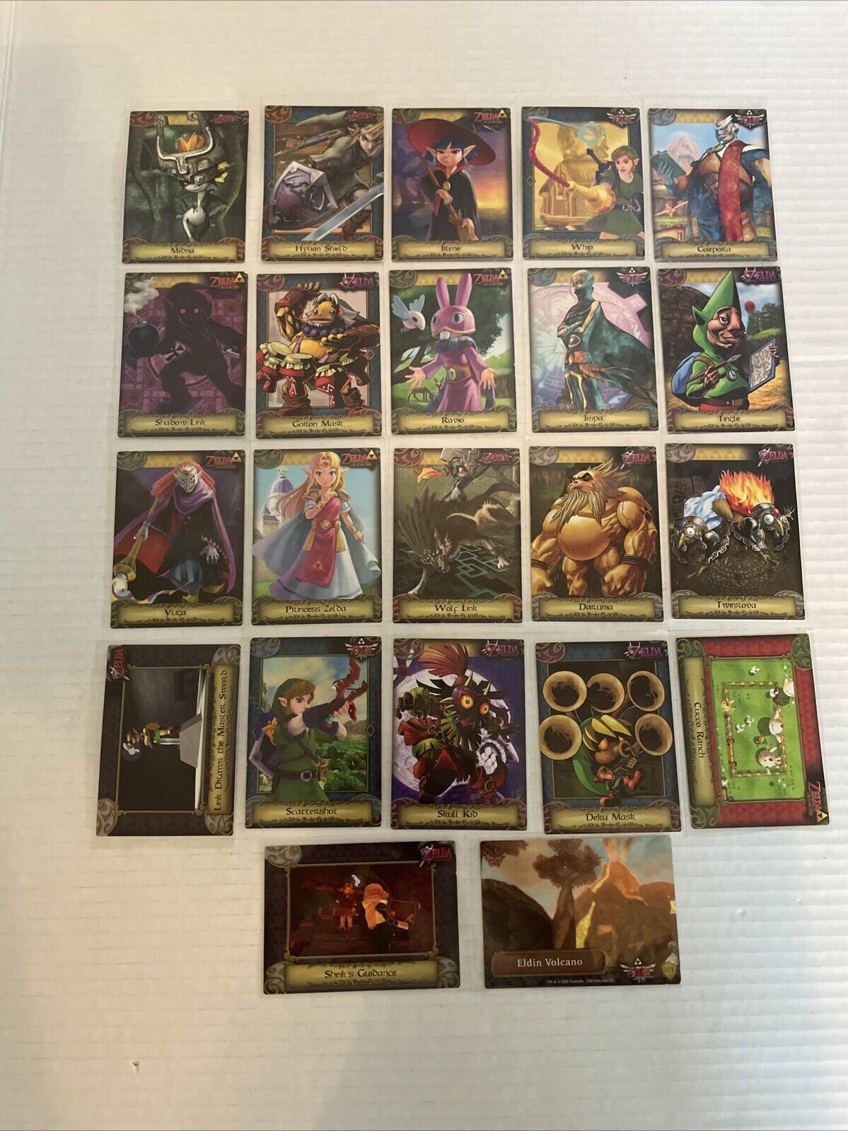 Legend Of Zelda Twilight Princess Enterplay 2016 Trading Cards Lot Of 22 NM/M