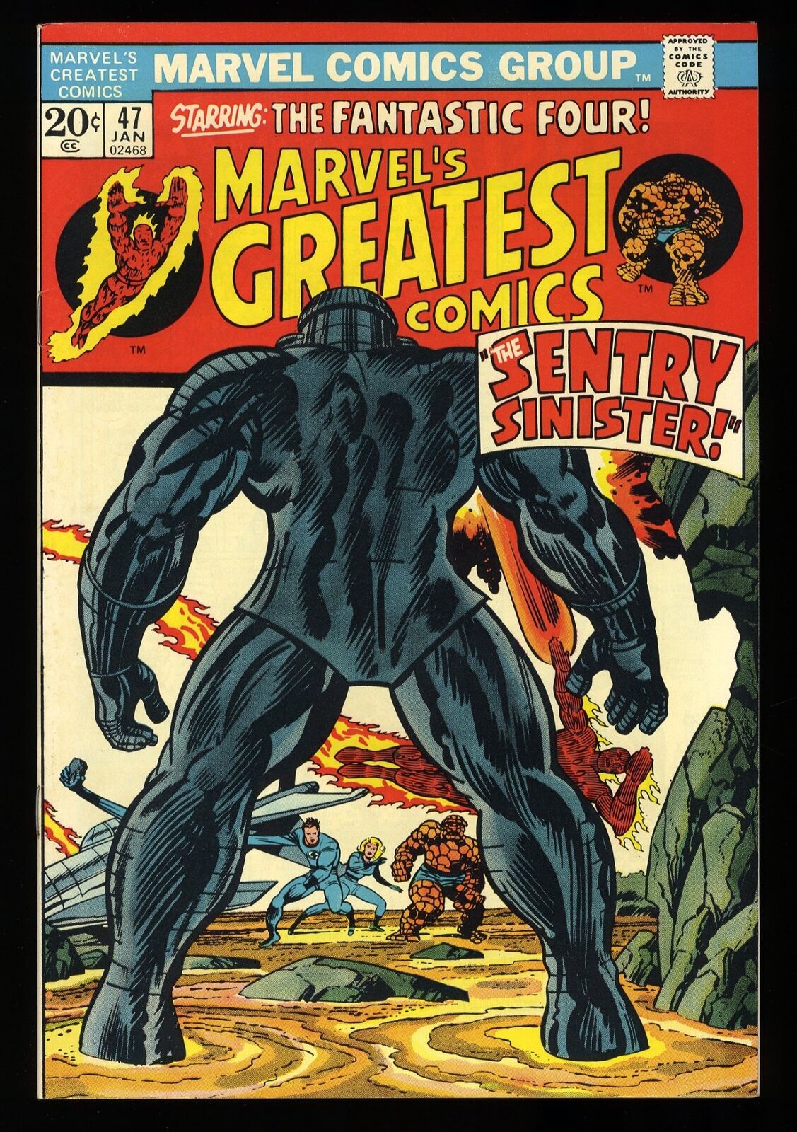 Marvel's Greatest Comics #47 NM 9.4 The Sentry Sinister Marvel 1974