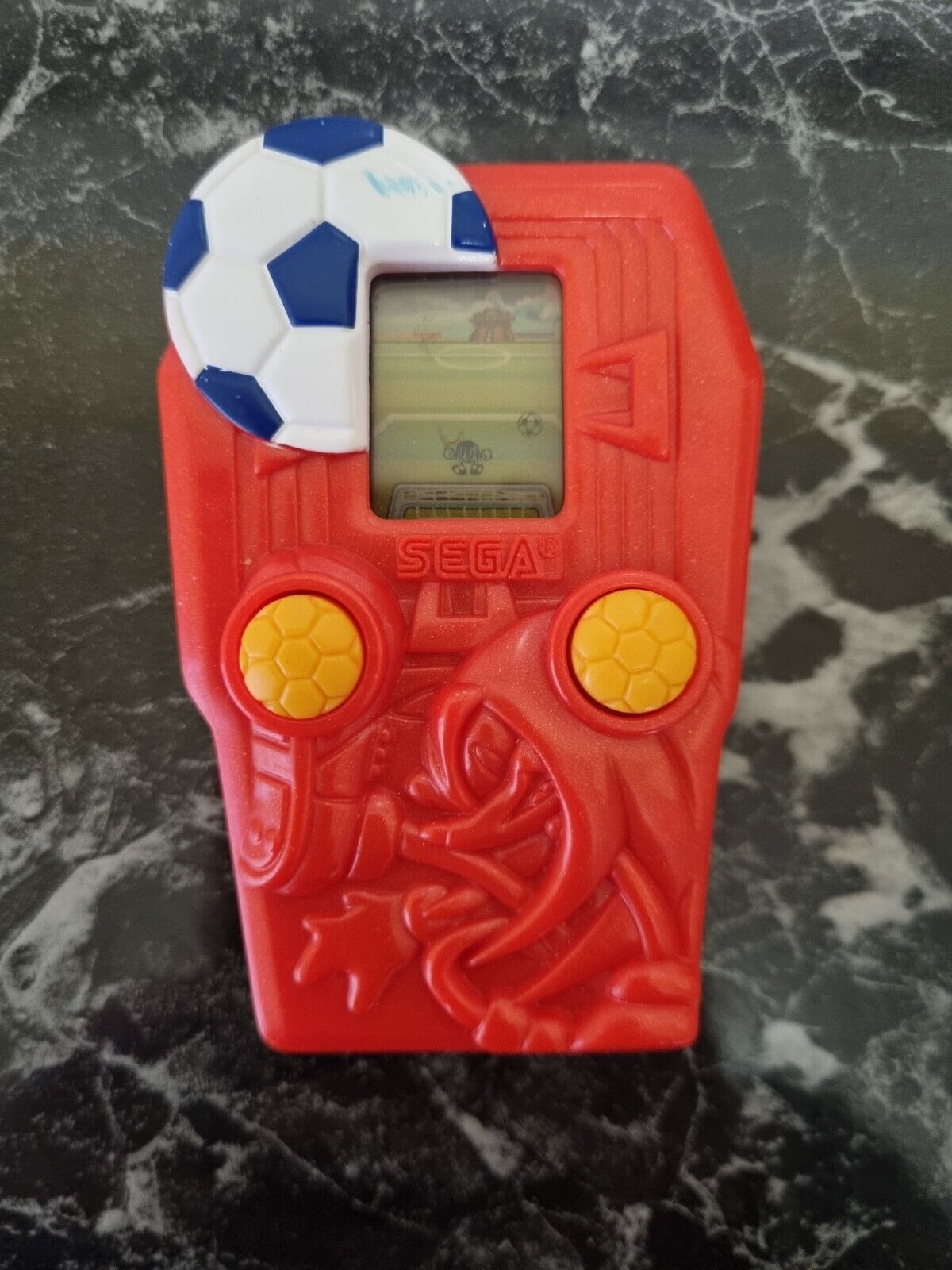 Vintage SEGA Knuckles Handheld Video Game Soccer McDonald's Happy Meal Toy 2003