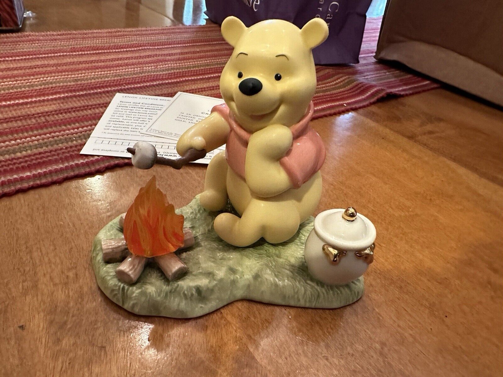 Lenox Walt Disney Showcase Collection Winnie The Pooh Crackling Campfire