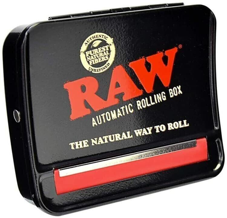 RAW Rolling Machine 79mm Adjustable Automatic Cigarette Rolling Box (RED)
