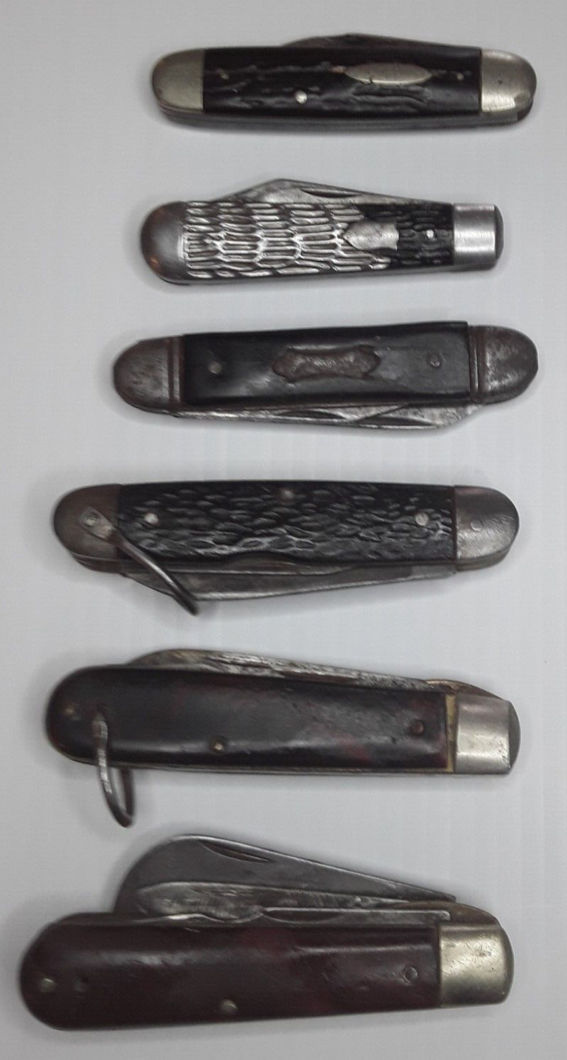 Vintage Lot of 6 Folding Pocket Knives