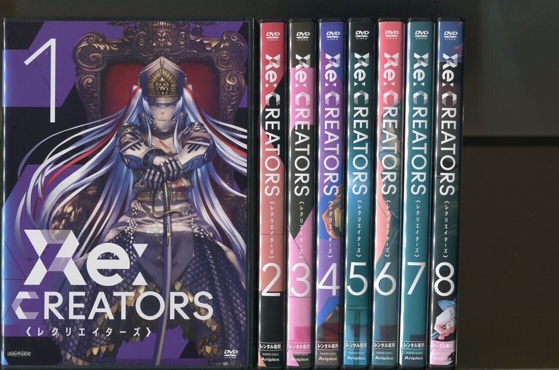 Re:CREATORS 8-volume Blu-ray set Japan anime used \