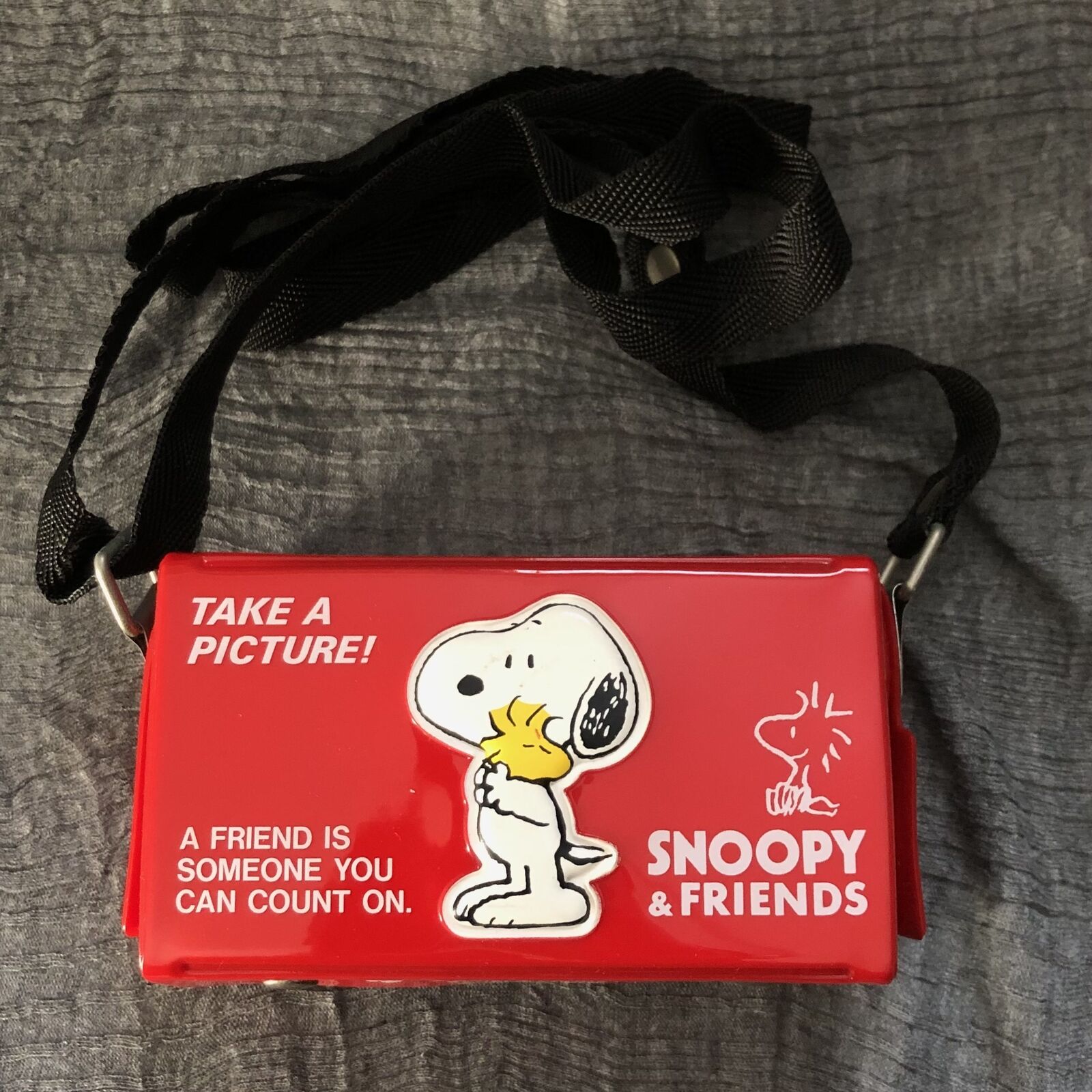 Vintage Snoopy PEANUTS Instant Camera & Cover Set FUJIFILM # 6112