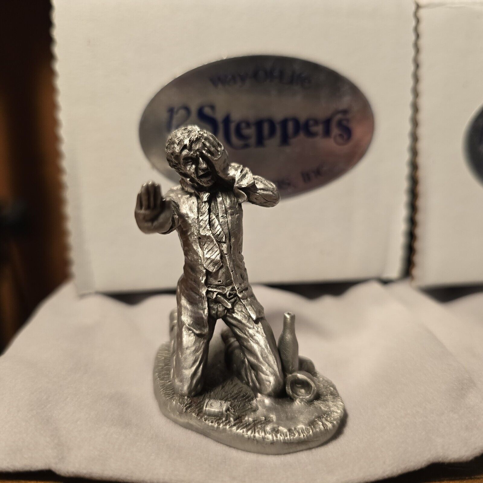 WaY Of Life Acoholics Anonymous, 12 Stepper, Pewter Figurine Set, RARE, AA NA
