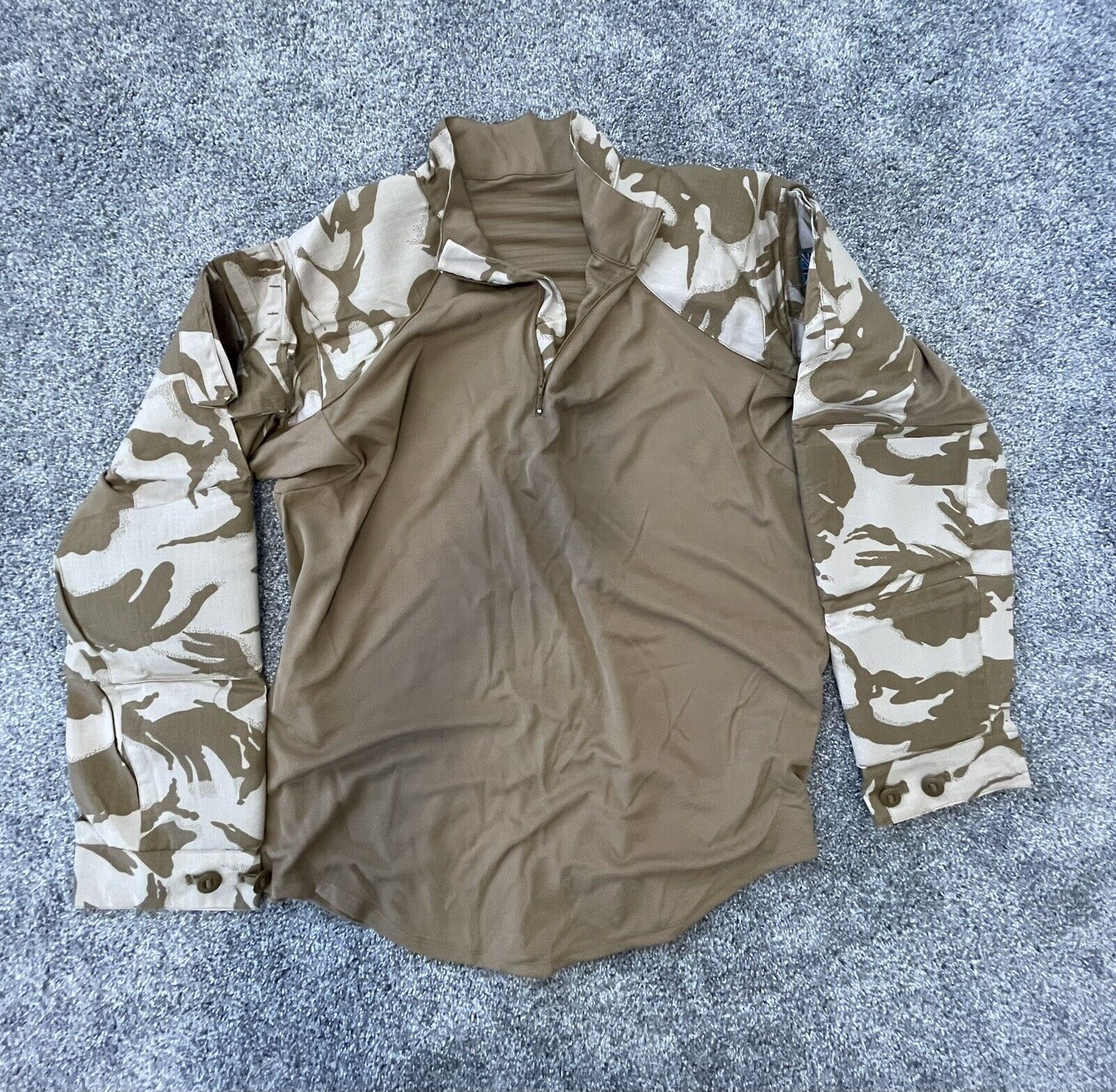 British DPM Desert Combat Quarter Zip Shirt (Sz Large)