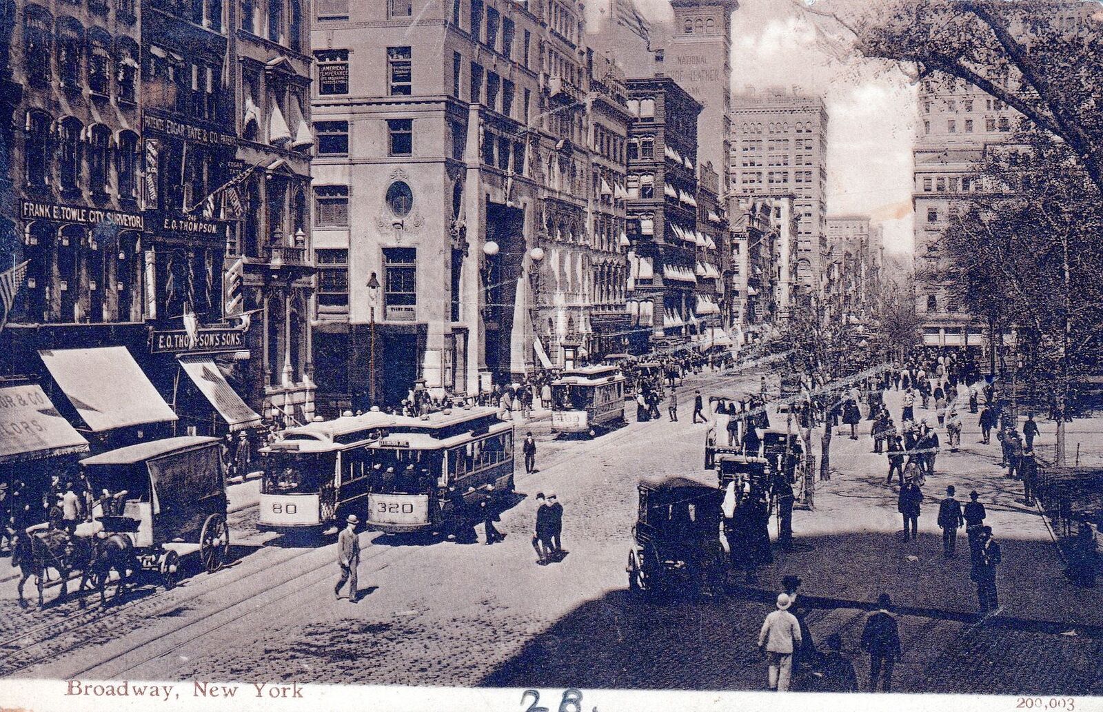 NEW YORK CITY - Broadway Postcard
