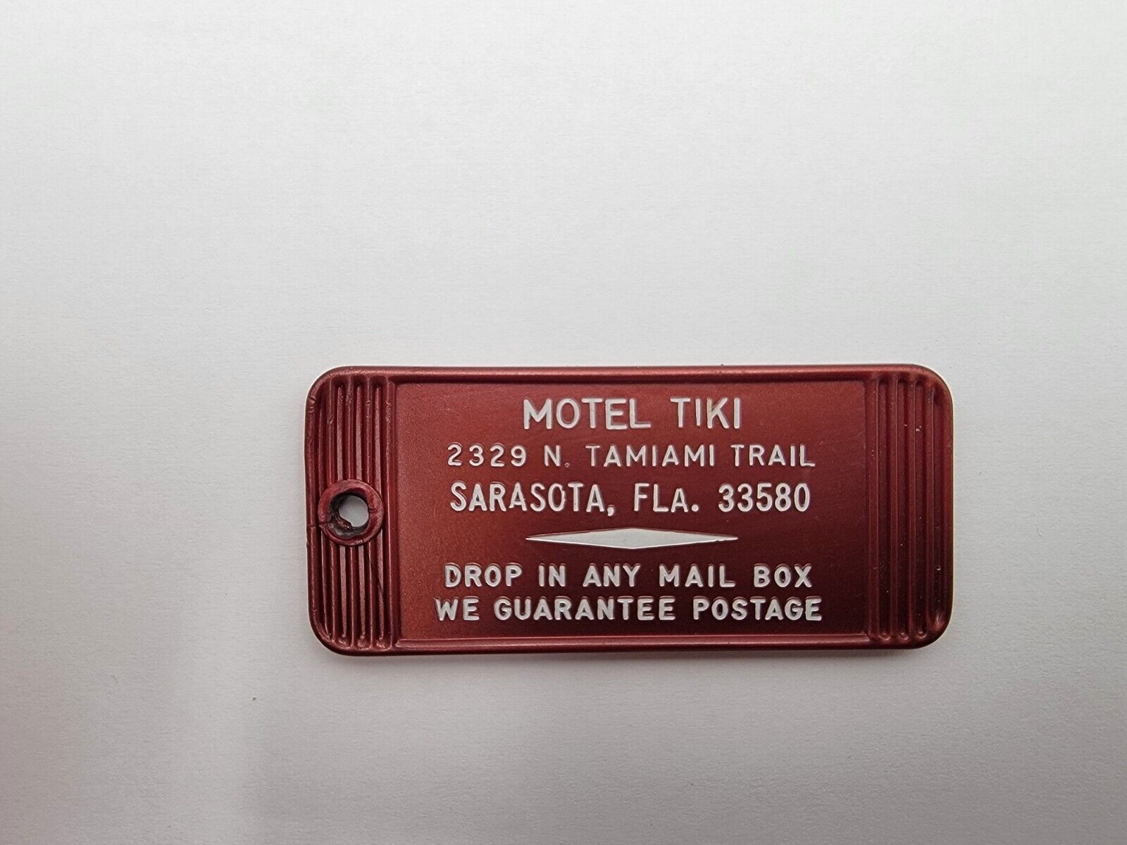 Vintage Motel Tiki Sarasota Florida Room Key Fob