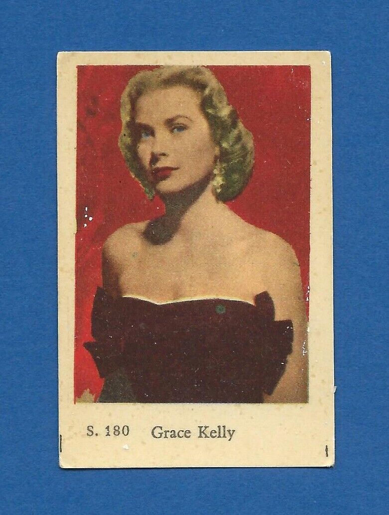 1957 Dutch Gum Card S #180 Grace Kelly